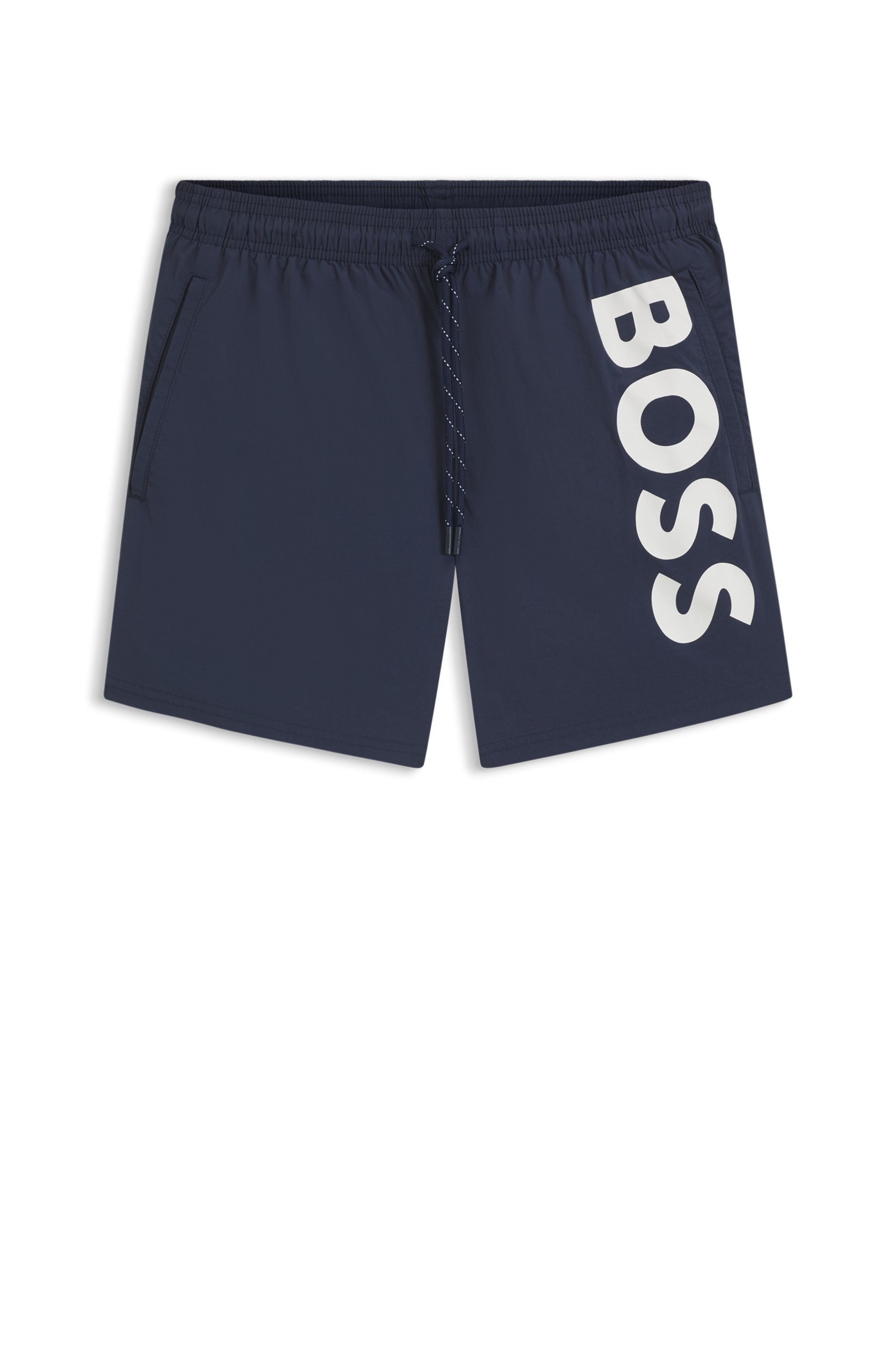 BOSS Zwemshort Octopus Met BOSS logotekst, elastische tailleband met koord