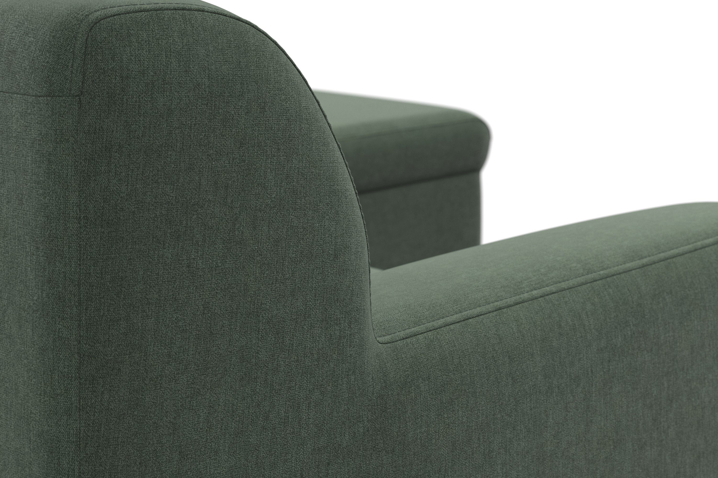 DOMO collection Hoekbank Topper L-vorm met ottomane, naar keuze met slaapfunctie