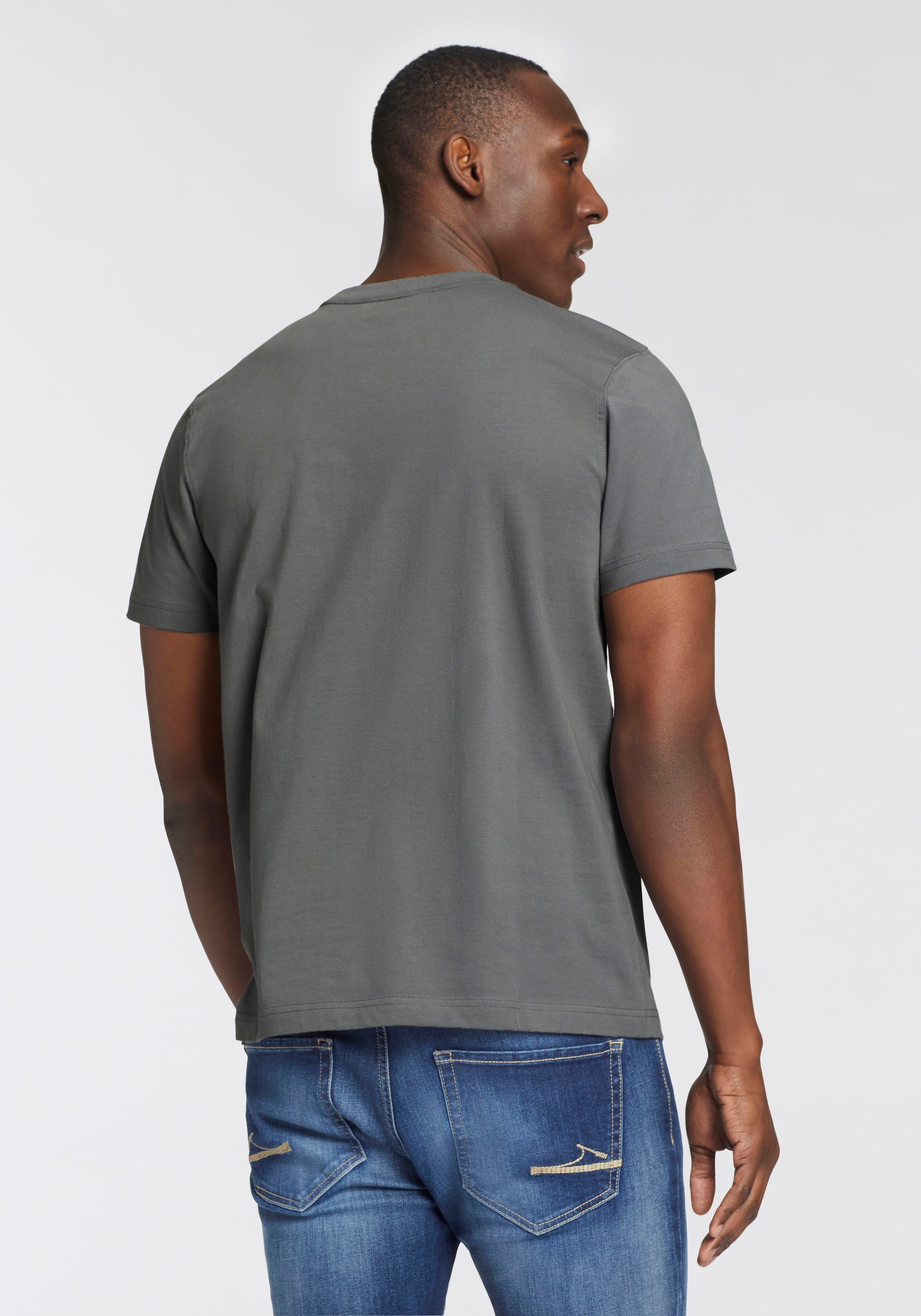 DELMAO T-shirt Korte mouw, bedrukt, ronde hals, van 100% katoen