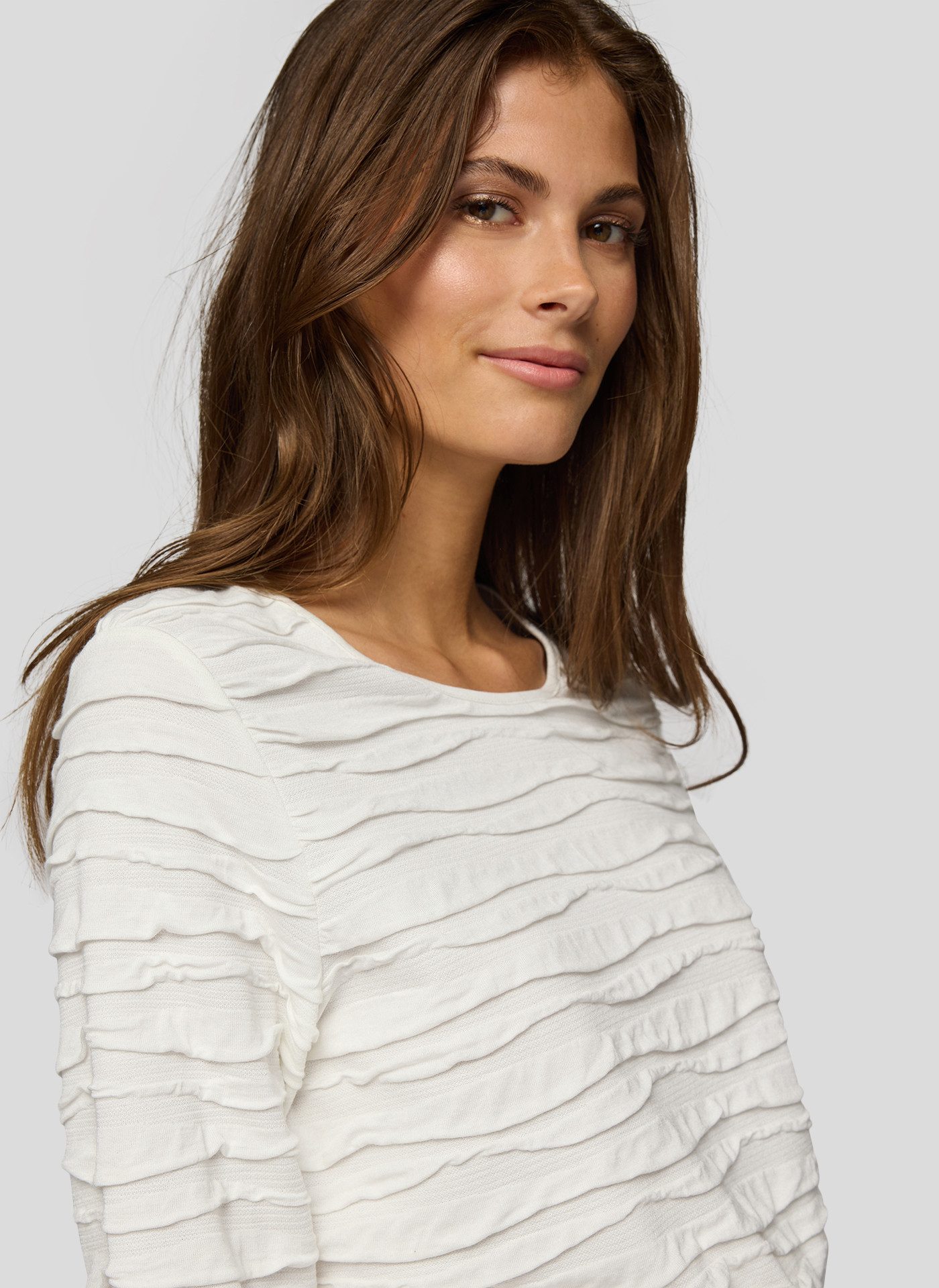 Rabe Shirt met 3/4 mouwen met structuurmotief