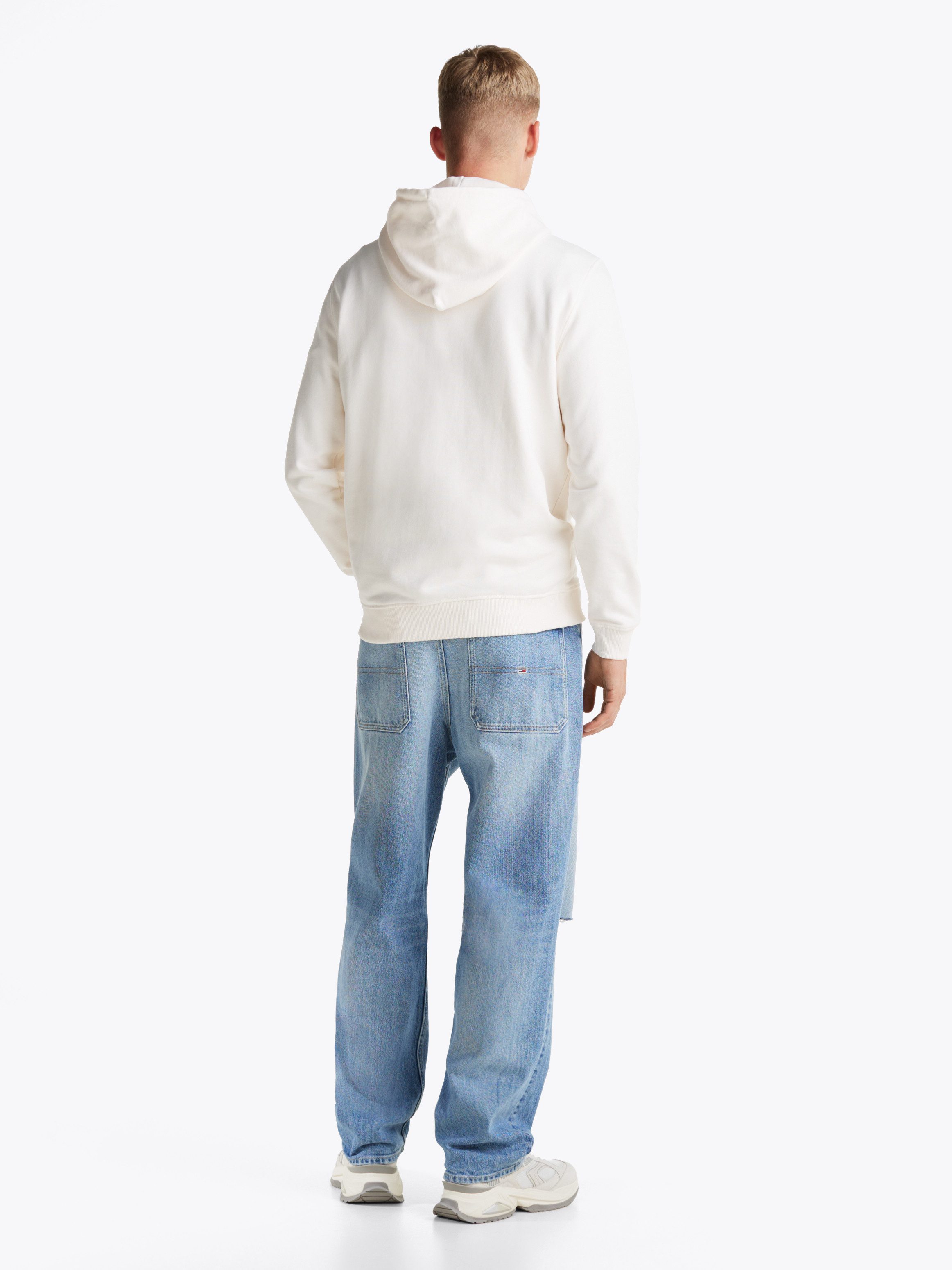 TOMMY JEANS Sweatshirt TJM REG TJ FLAG CREST HOOD EXT geborduurd merkembleem op borsthoogte