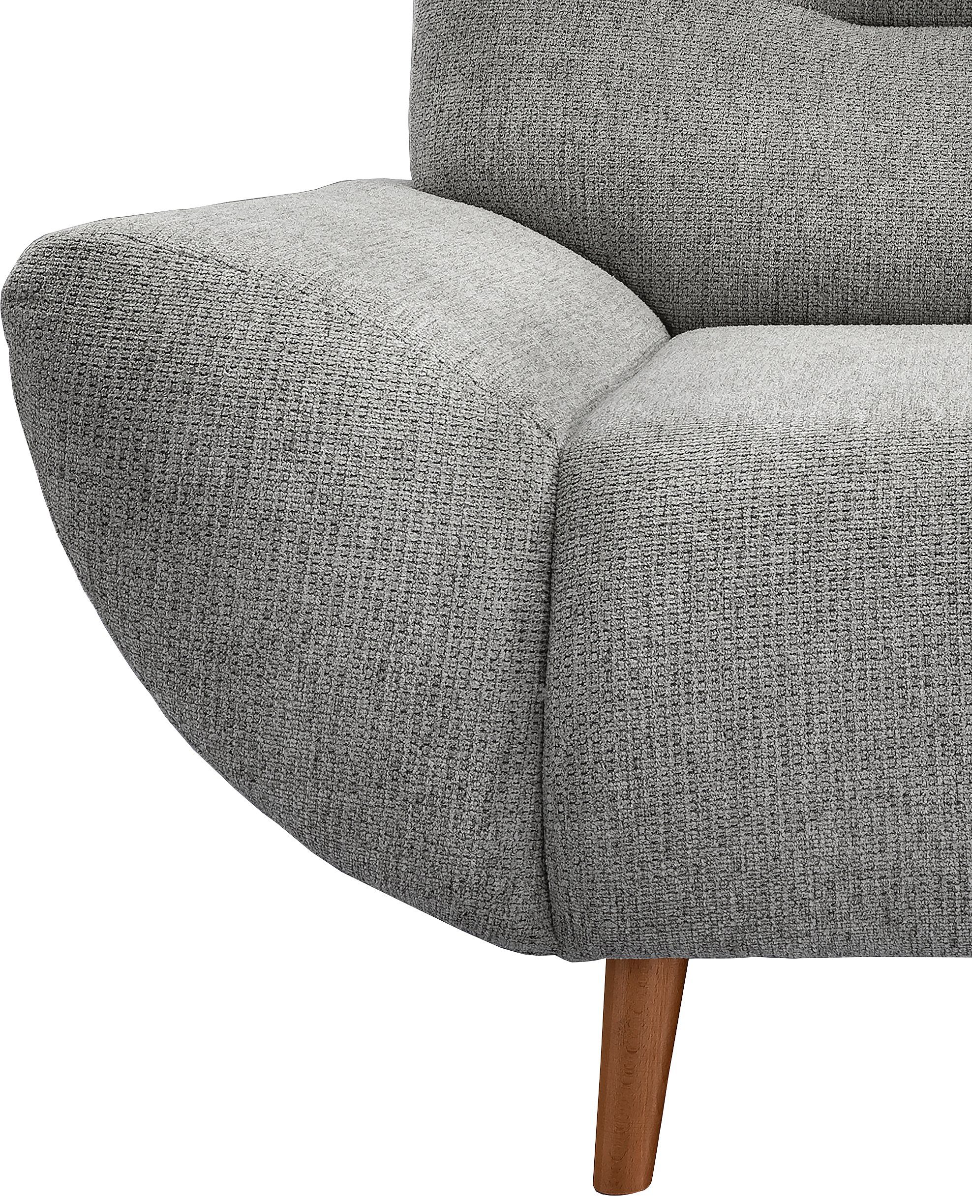 INOSIGN 2-zitsbank Drago elegant en tijdloos, comfortabel, houten voet