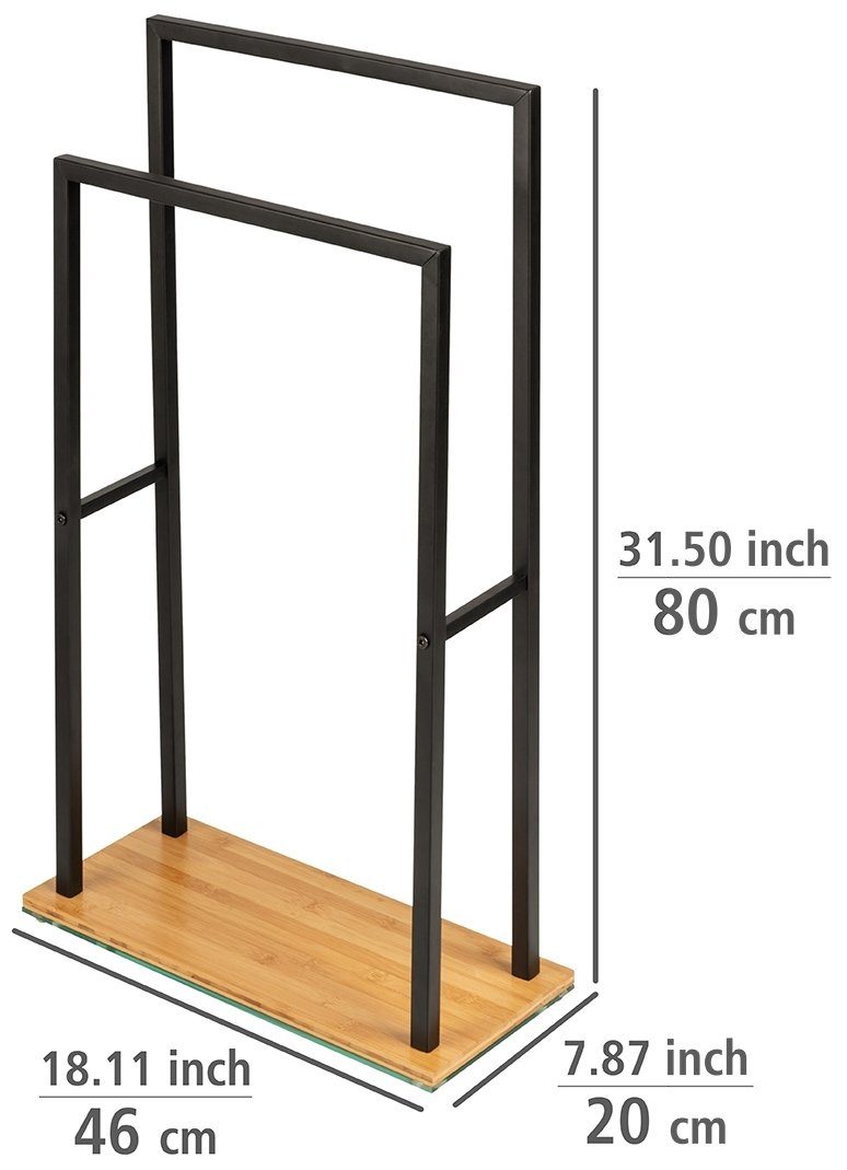 WENKO Handdoekenrek Bambusa Bxdxh: 46x80x20 cm