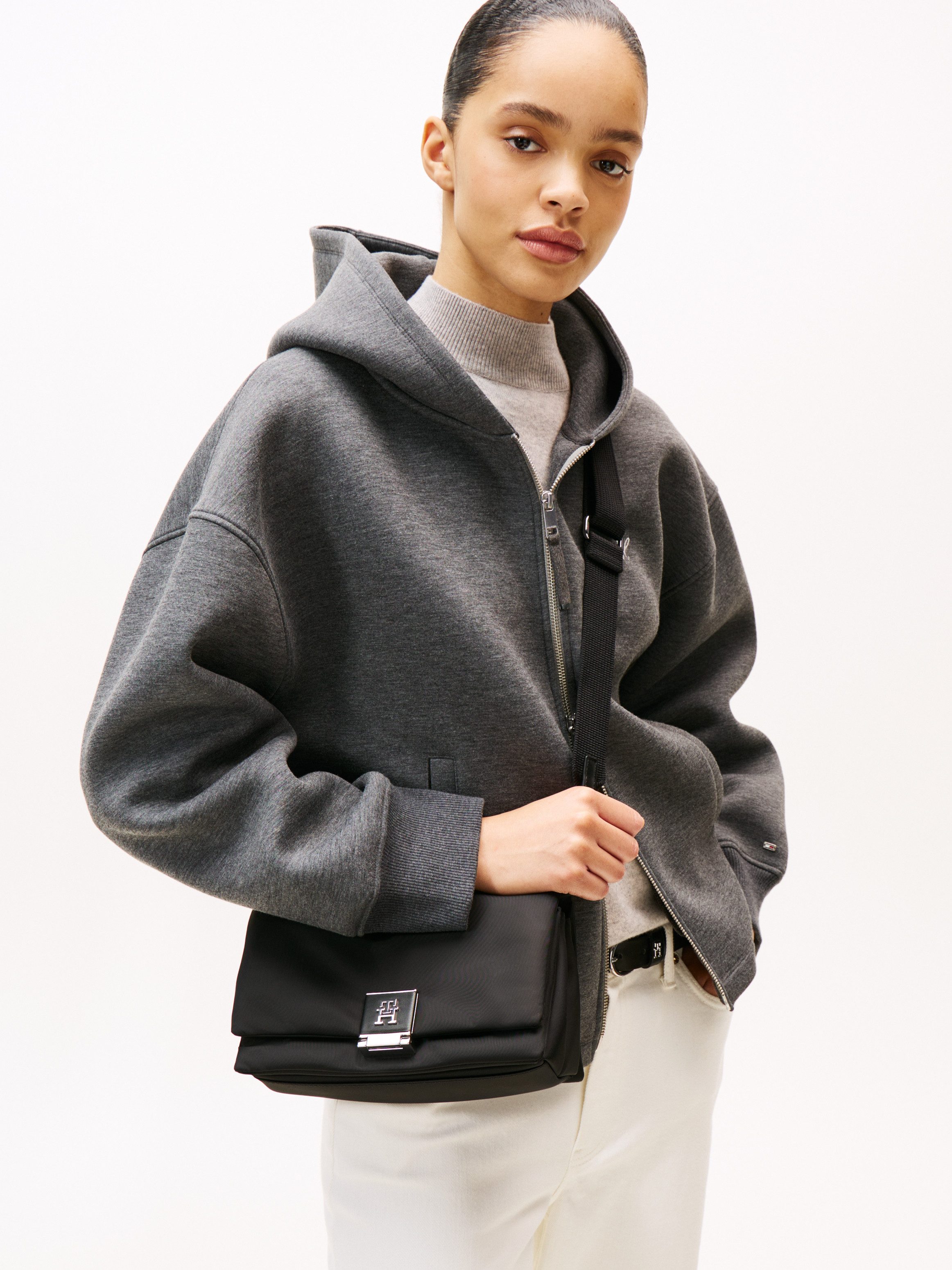 Tommy Hilfiger Schoudertas TH HER MED CROSSOVER NYLON SV