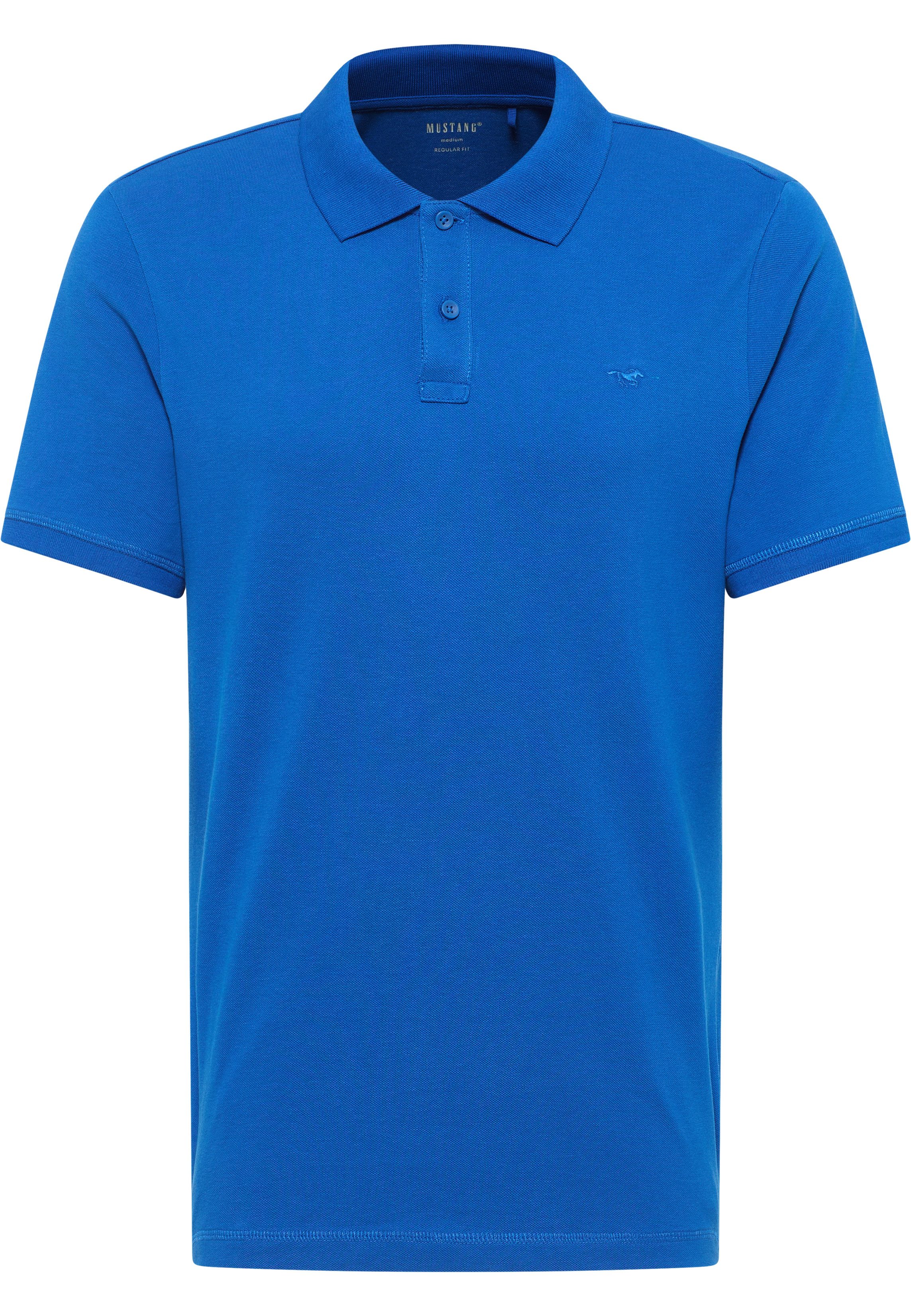 MUSTANG Poloshirt Style Palco met logoborduursel