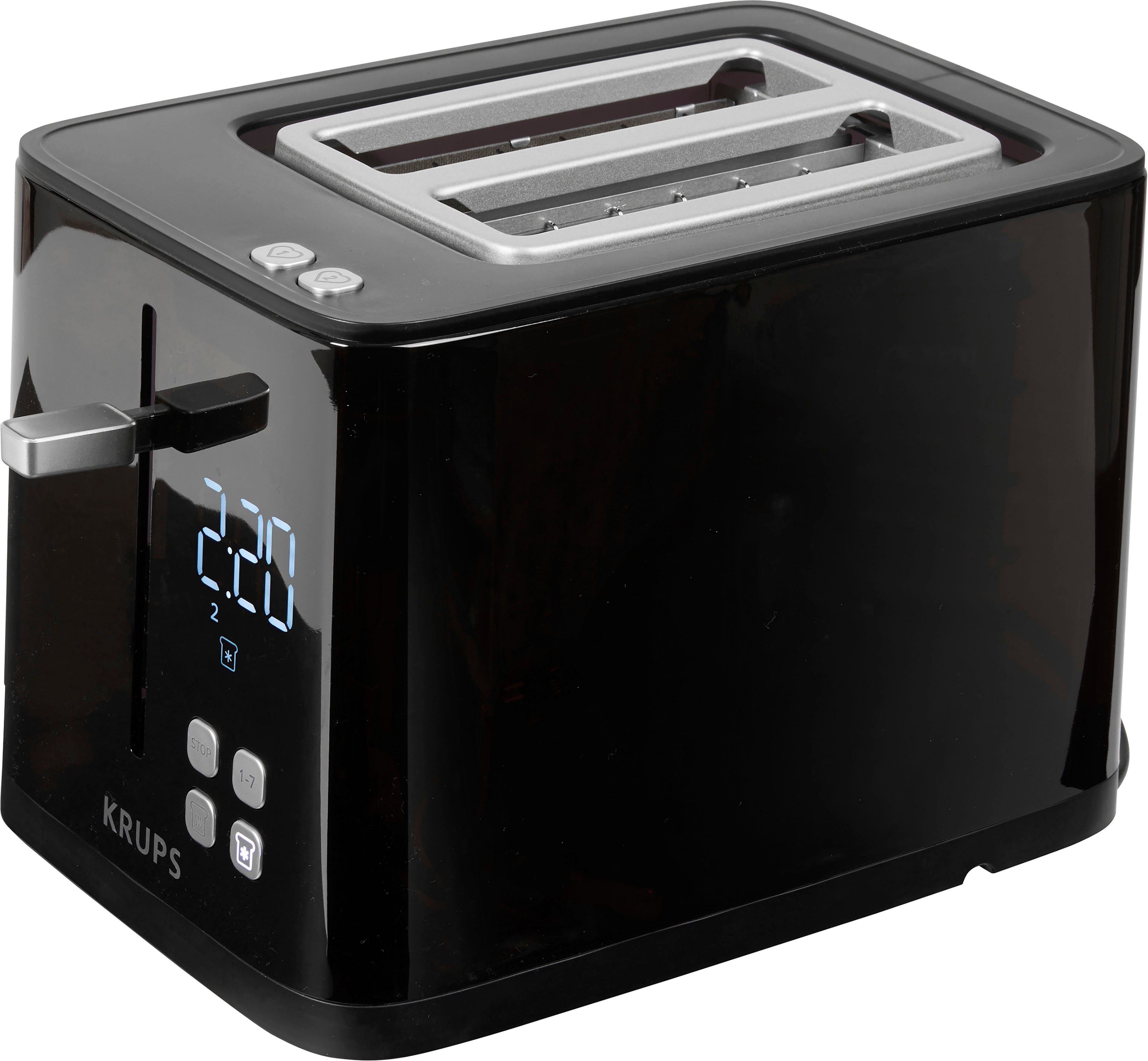 Krups Toaster KH6418 Smart'n Light Digitaal display, 7 bruiningsgraden, automatische centrering van het brood