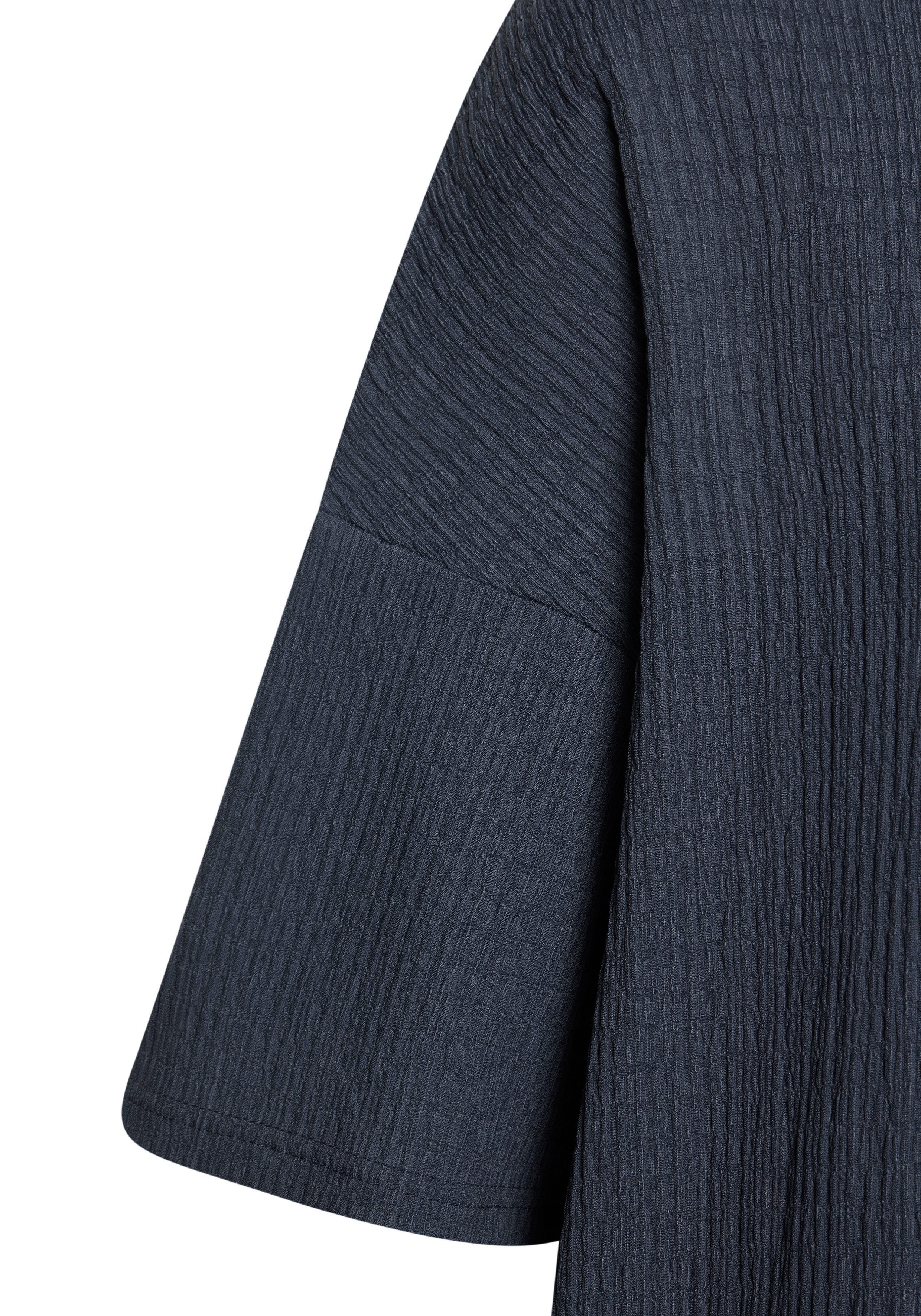Lascana Shirt met korte mouwen Met opstaande kraag van kreukvrije crêpe-kwaliteit (Set van 2)