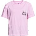 quiksilver damen t-shirt crop ss tee roze
