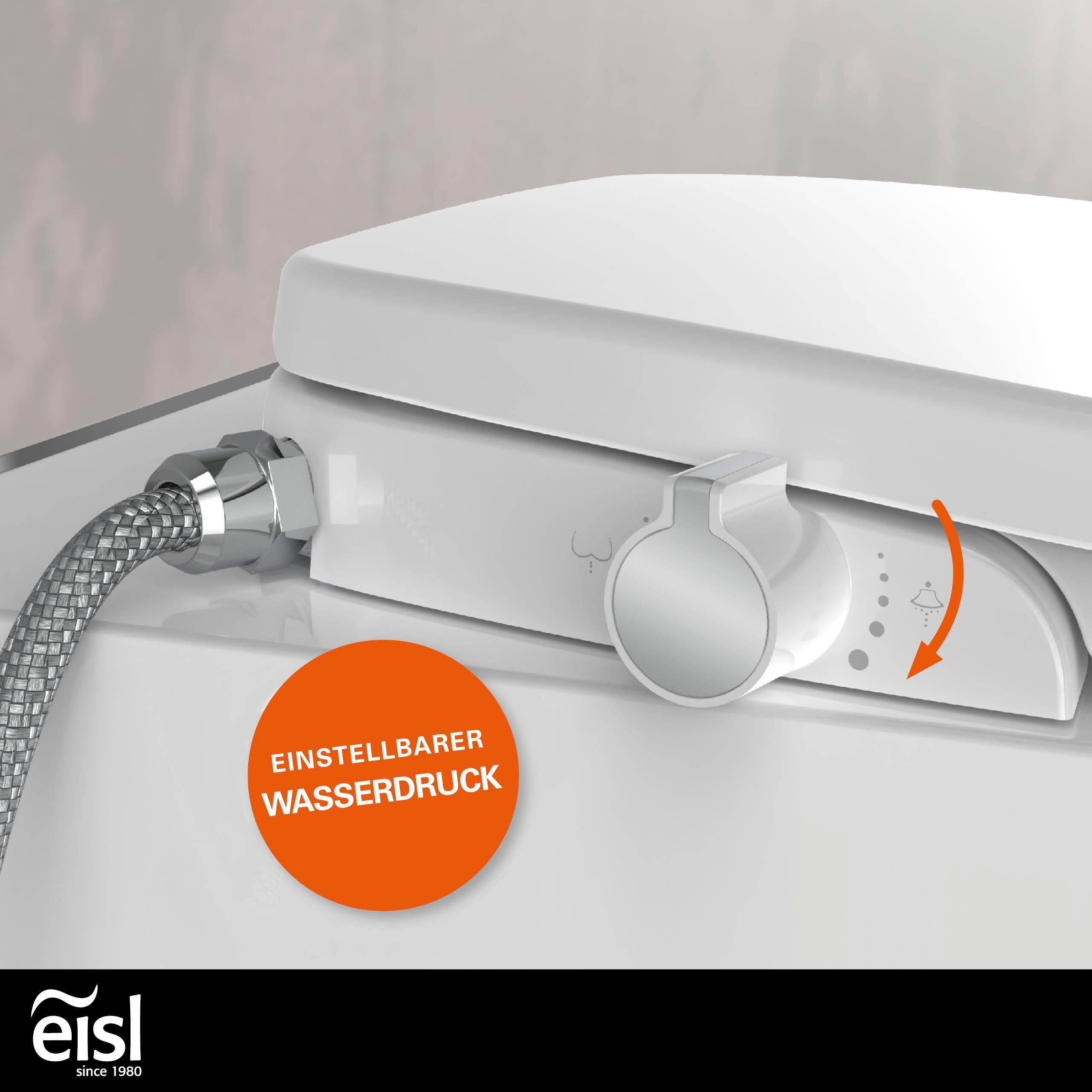 Eisl Douche-toiletzitting Bidet inzet Daalautomatiek, snelsluiting