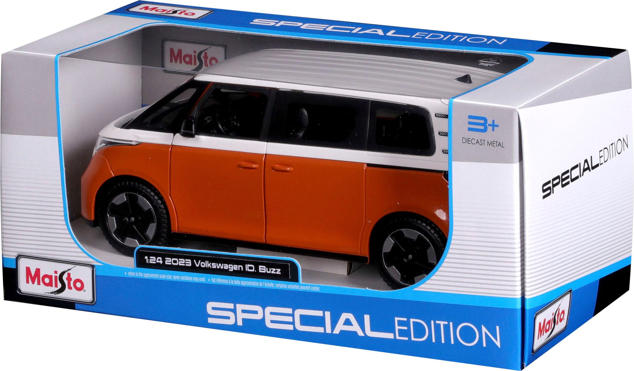 Maisto® Auto op schaal VW ID.Buzz wit/oranje