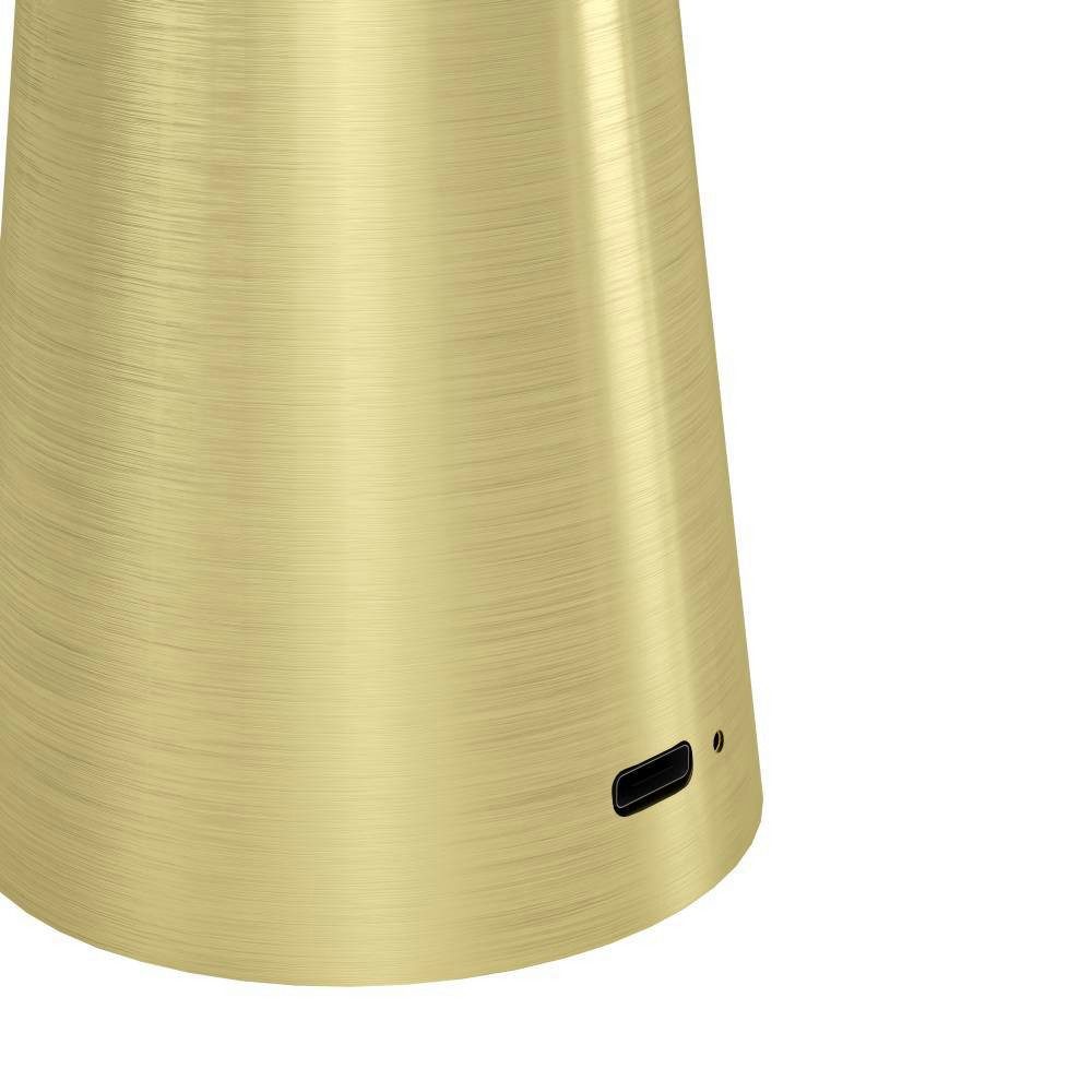 EGLO Tafellamp Piccola dimmbare nachttafellamp, metaal in messing, lamp voor balkon, ip54 (1 stuk)