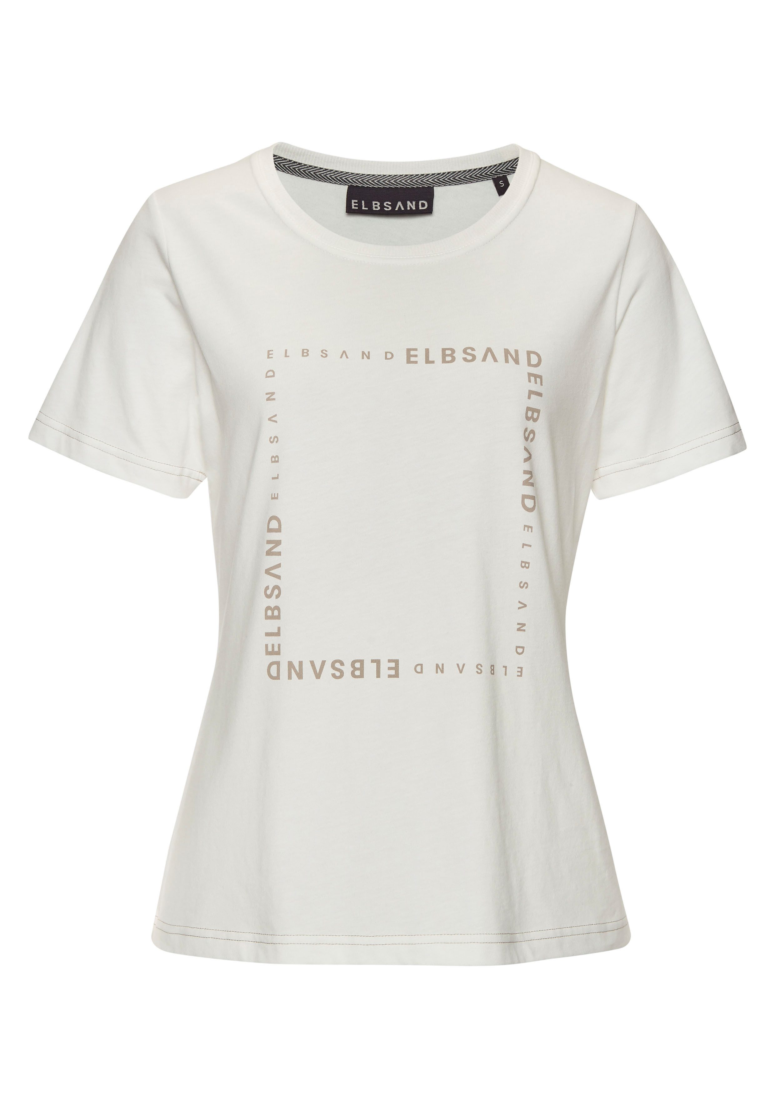 Elbsand T-shirt met logoprint voor