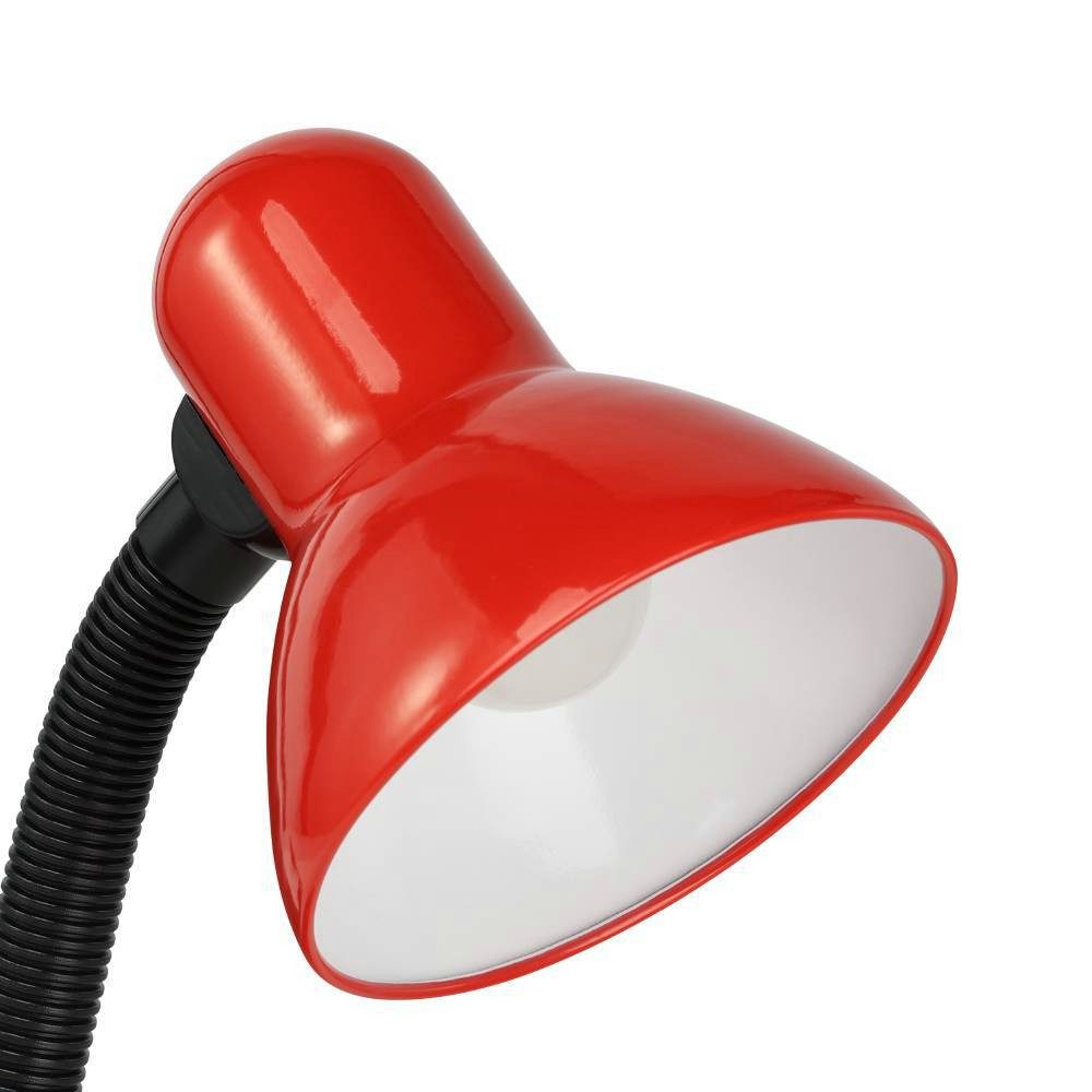 EGLO Tafellamp Basic rood / ø12,5 x h30 cm / tuimelschakelaar - draaibaar - flexibele hals