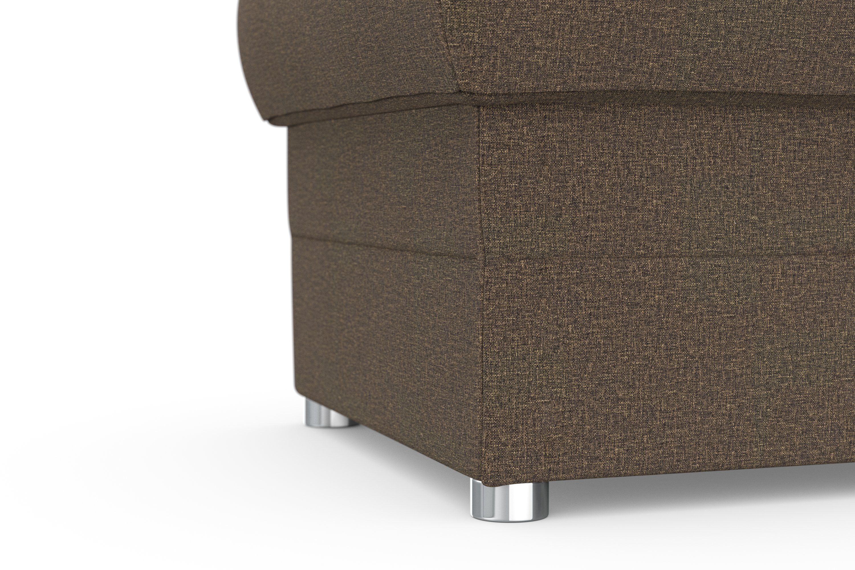 DOMO collection Hocker Pina, compact en comfortabel Bijpassende voetenbank/poef bij de serie