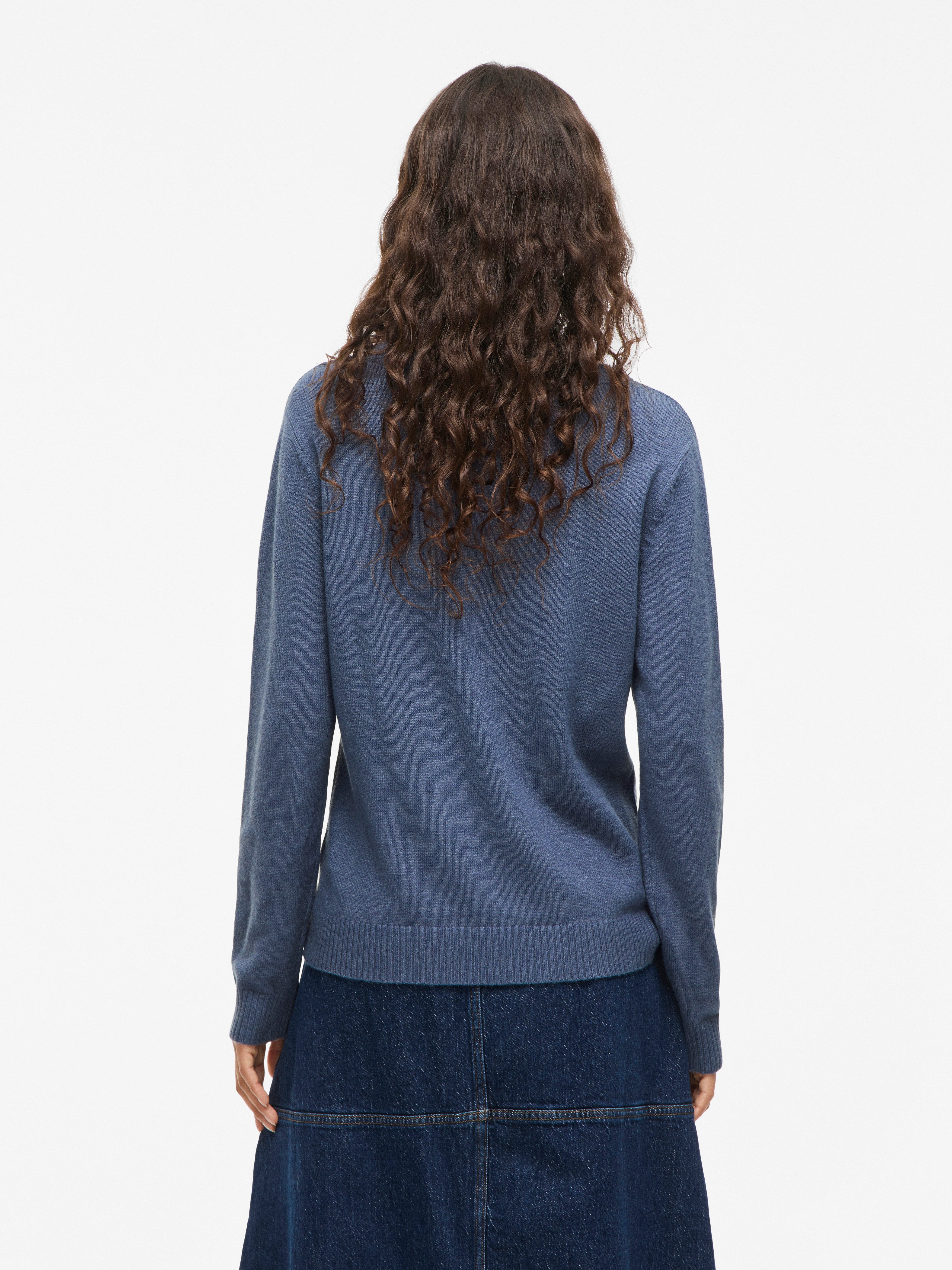 Vila Trui met ronde hals VIRIL O-NECK L/S KNIT TOP - NOOS