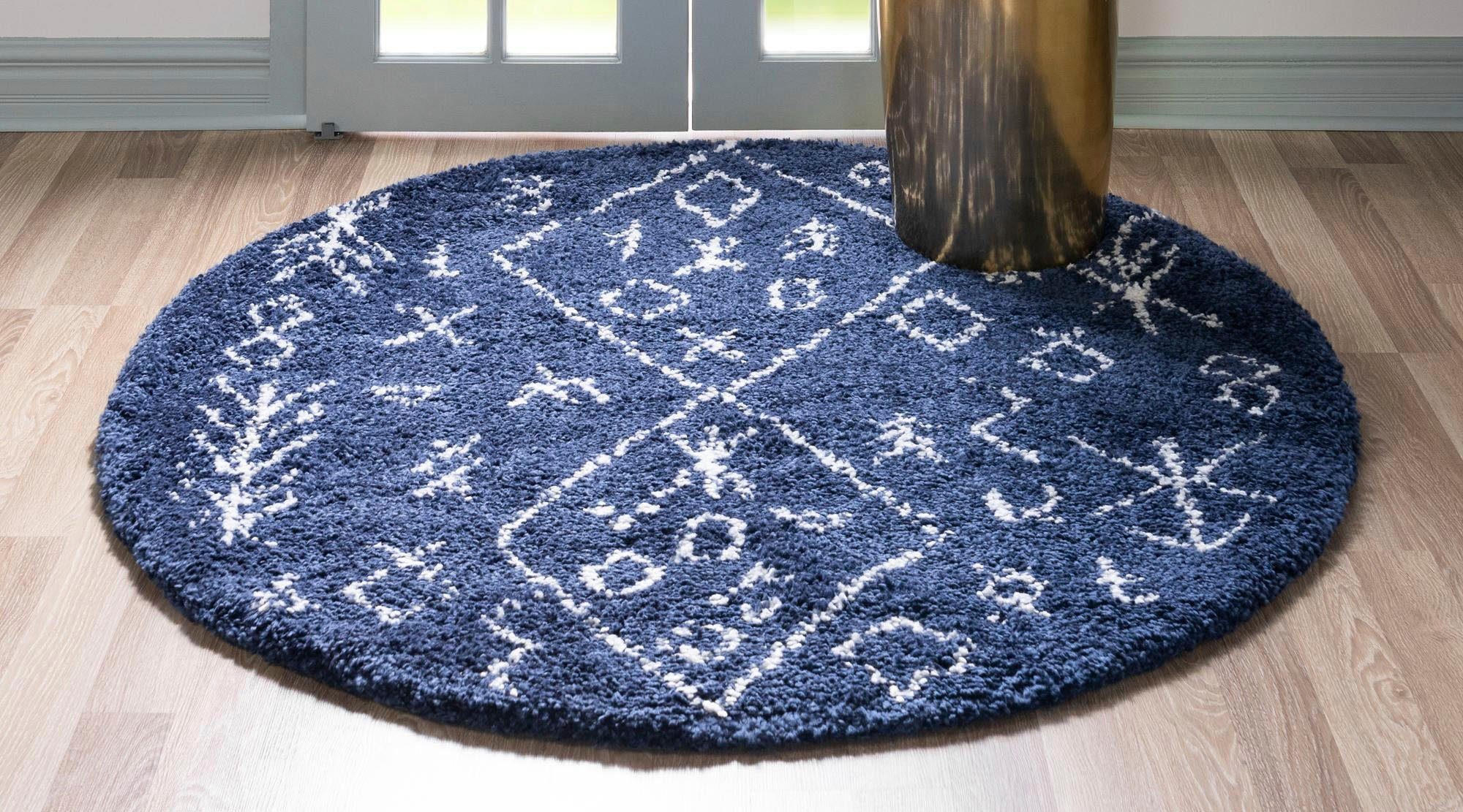 Myflair Möbel & Accessoires Hoogpolig vloerkleed Temara shag voorraadopruiming geweven, scandi design, ideaal in de woonkamer & slaapkamer