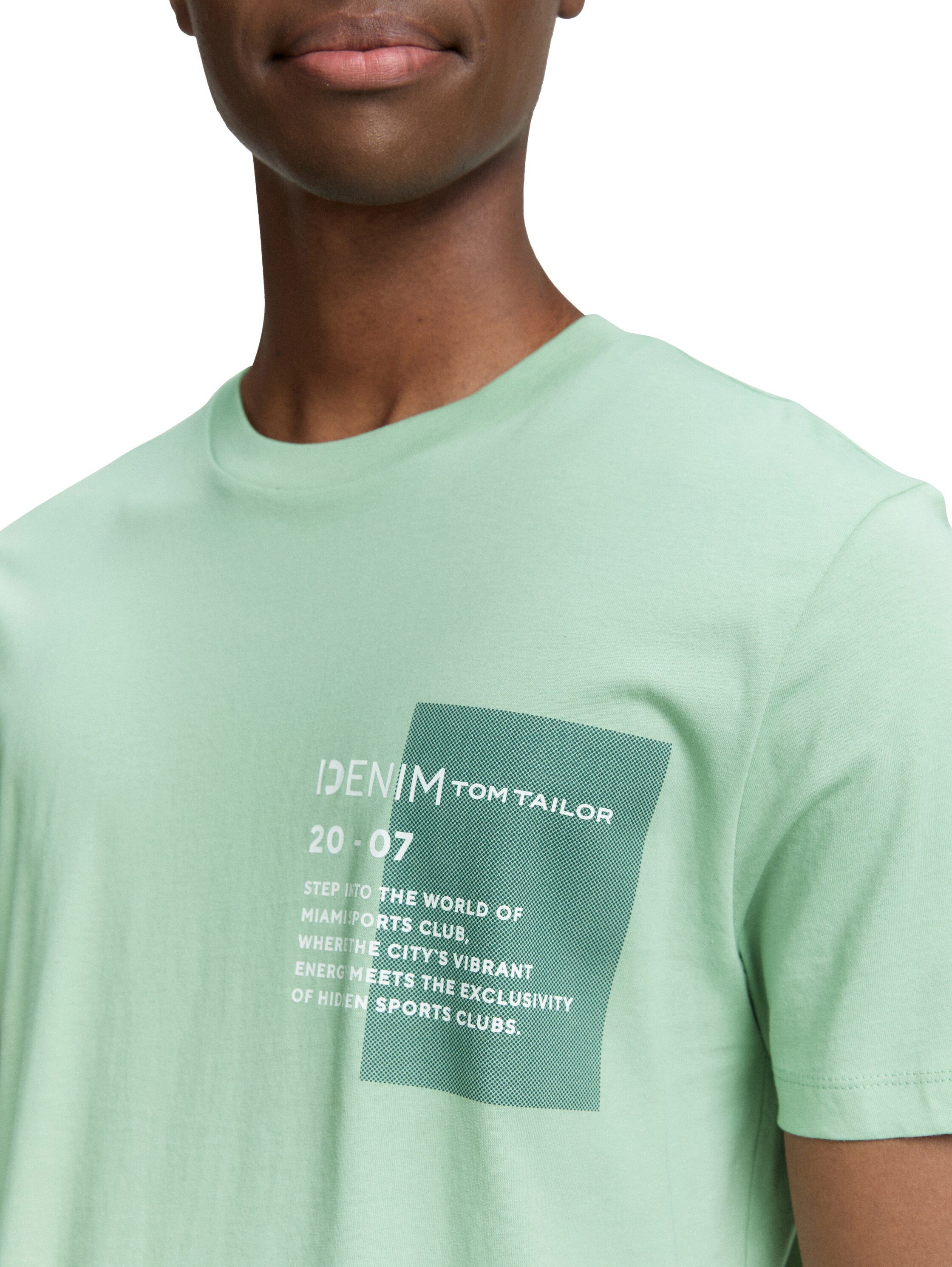 Tom Tailor Denim T-shirt met verschillende logoprints
