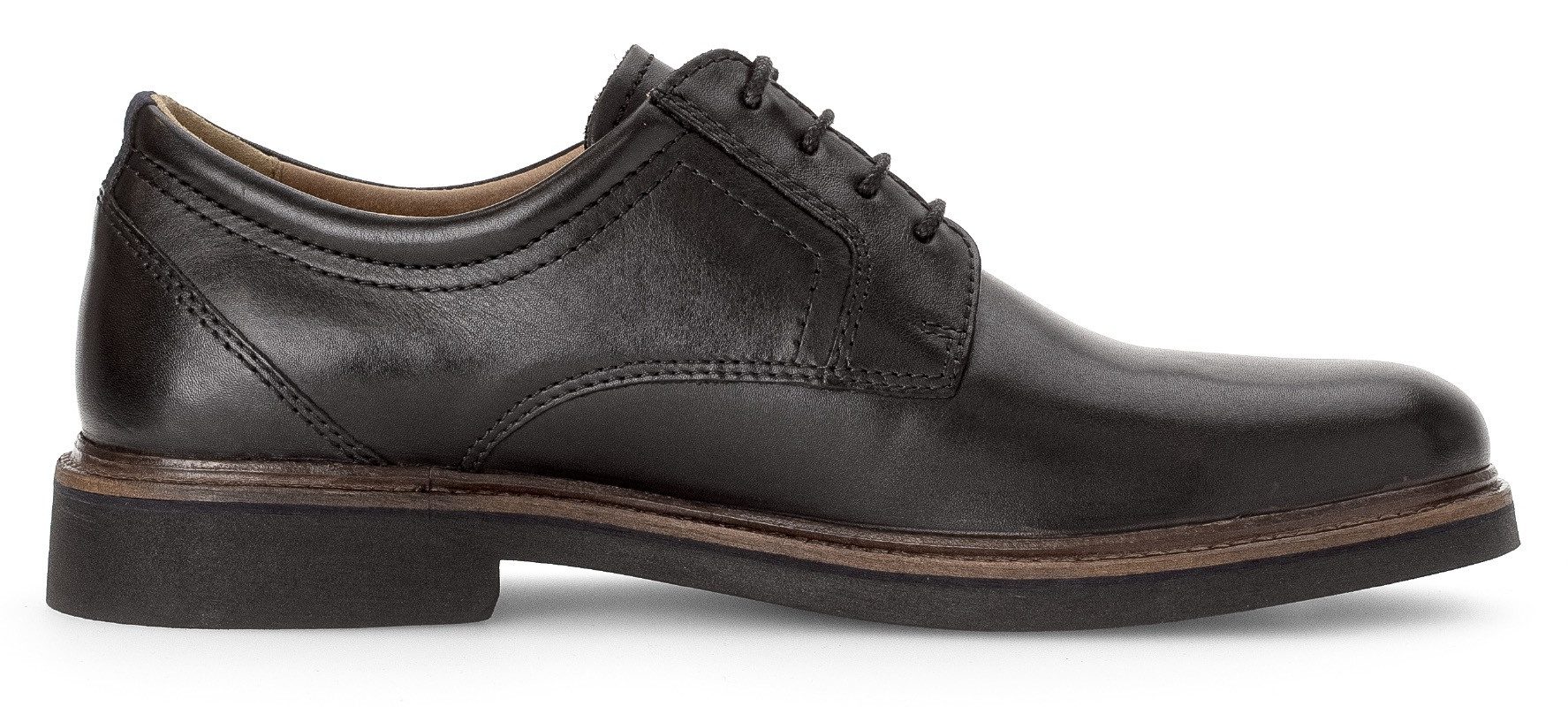 Pius Gabor Veterschoenen , blokhak, business schoen, lage schoen met siersteken, g-breedte