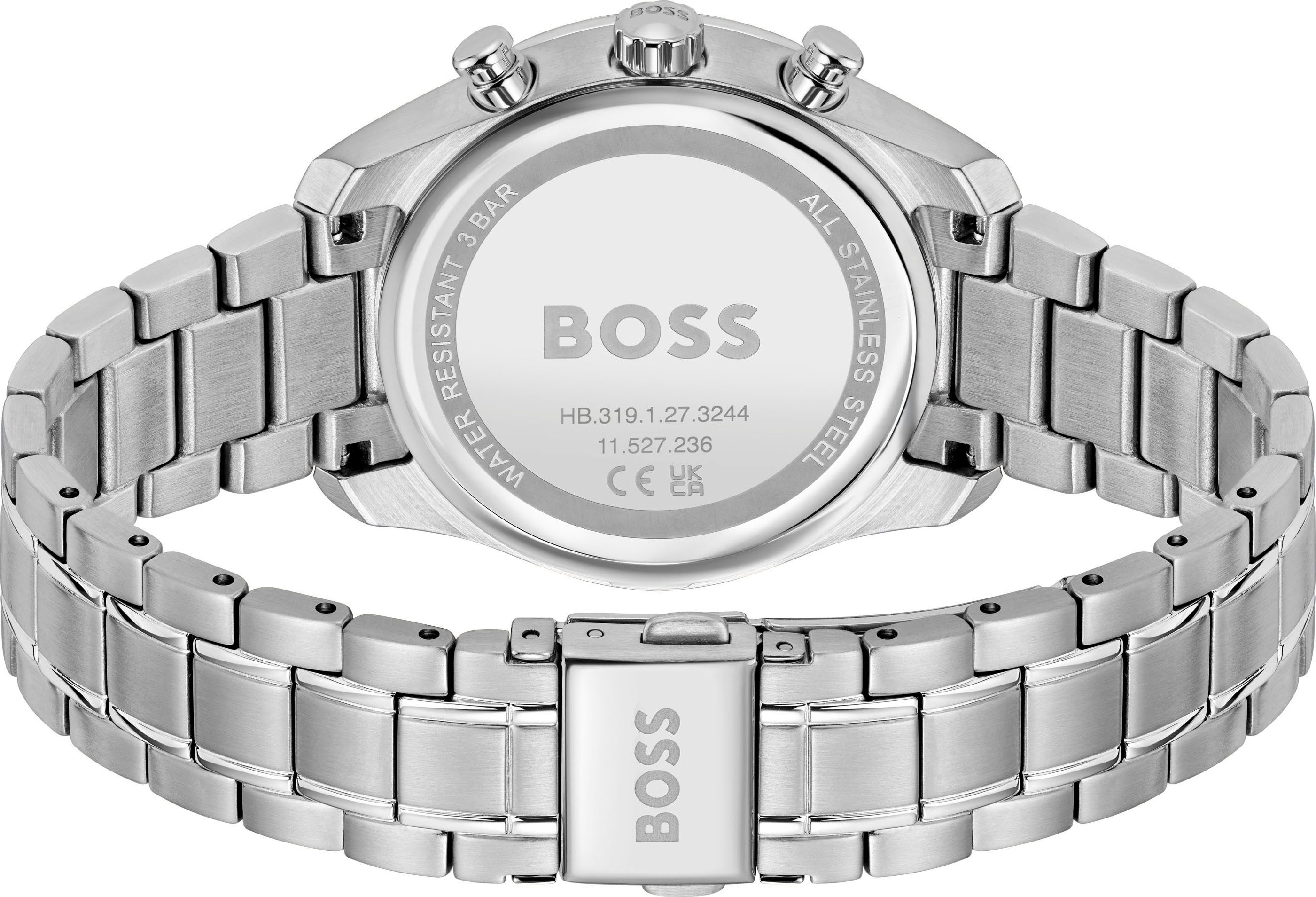 Boss Multifunctioneel horloge GRAND TOUR LADIES Quartzhorloge, horloge, damenuur, roestvrijstalen band
