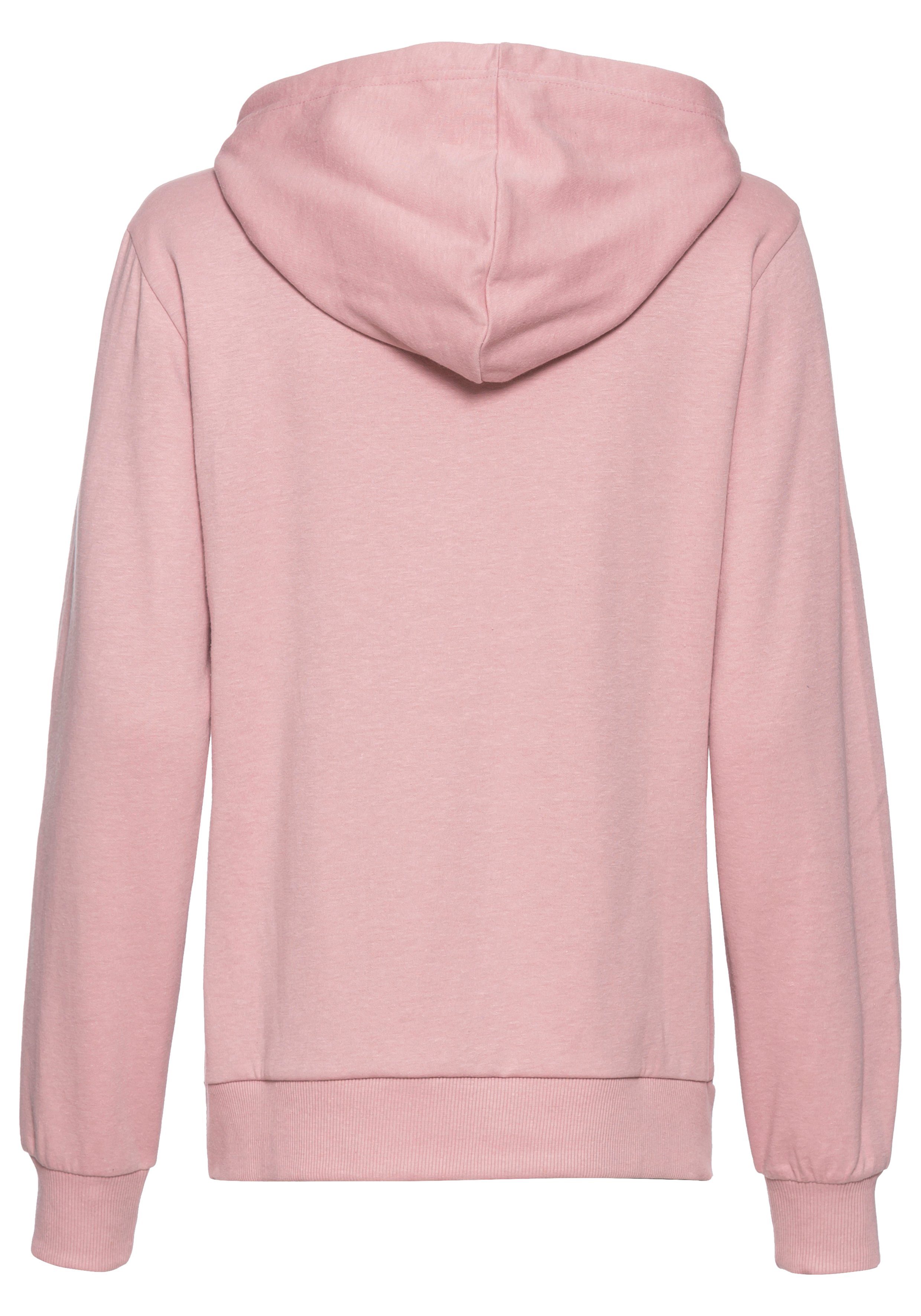 Vivance Hoodie met zij-loungewear borduring, loungeshirt