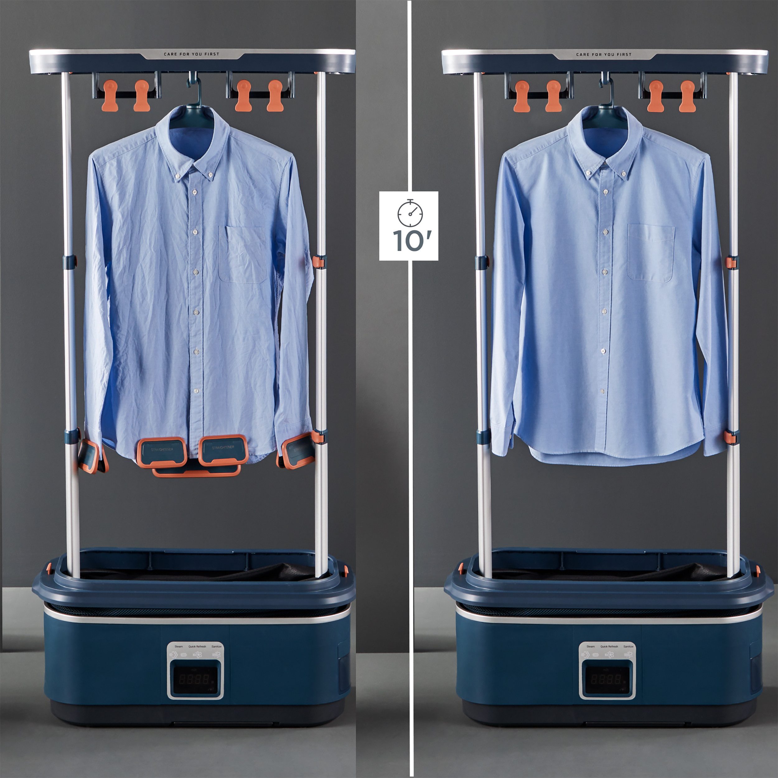 Tefal Kledingstomer YT2020 Care For You First voor textiel, automatisch ontknopen, desinfecteren en verfrissen