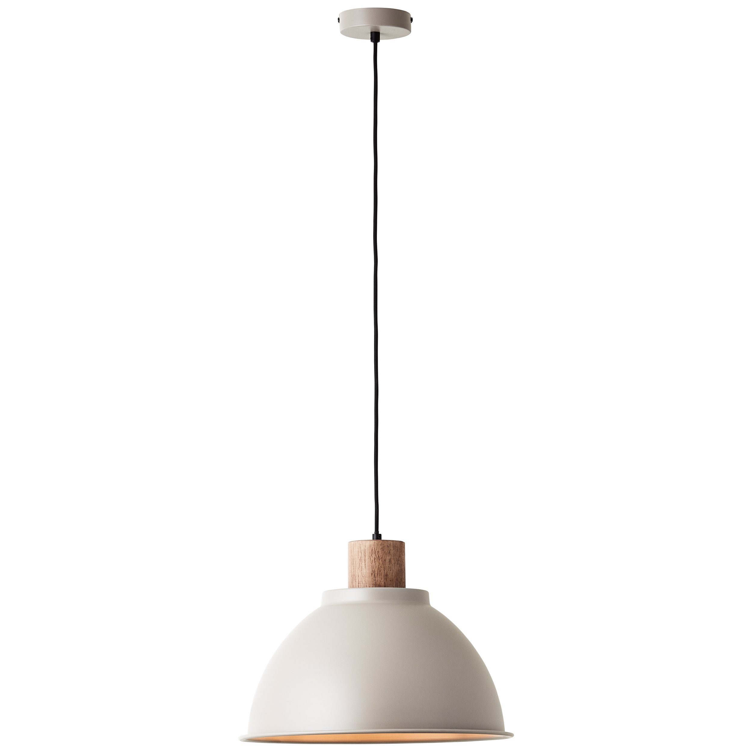 Brilliant Leuchten Hanglamp Erena Hoogte 120 cm, Ø 38 cm, E27, inkortbaar, metaal/hout