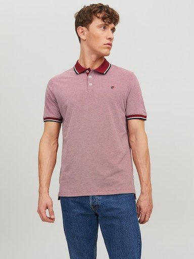 Jack & Jones Poloshirt JPRBLUWIN POLO SS NOOS heren poloshirts maat XS rood