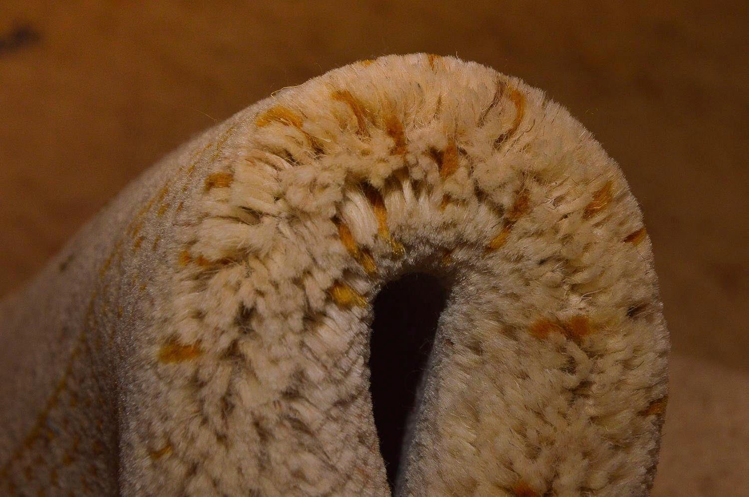 morgenland Wollen kleed LORIBAFT CROCO zuivere wol, luxe, fijn met de hand geknoopt, woonkamer