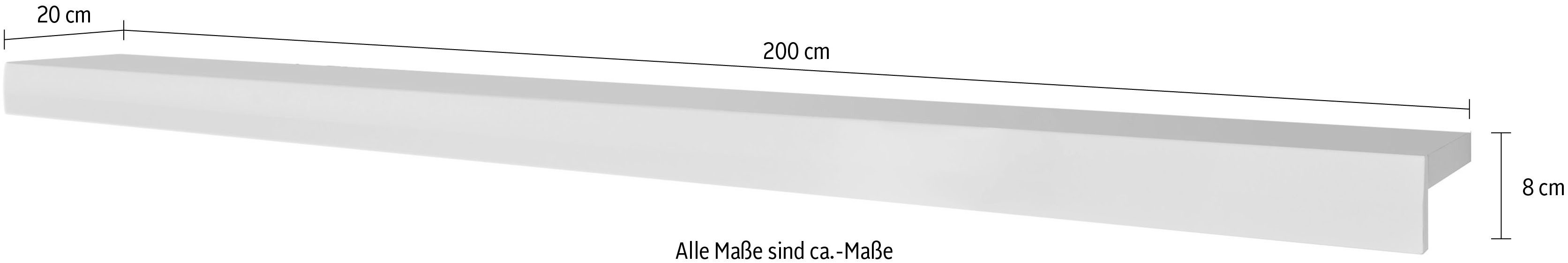 INOSIGN Wandplank SCARA modern design in trendy kleur, breedte 200 cm