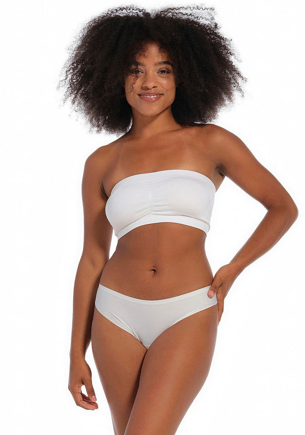 Magic Body Fashion Bandeau-bh Comfort Bandeau met uitneembare vullingen