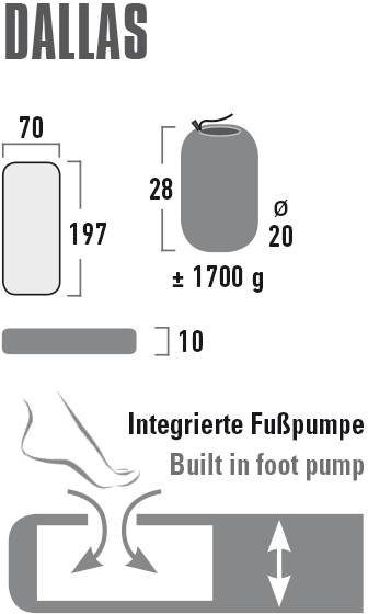 High Peak Luchtbed Comfortmatras Dallas