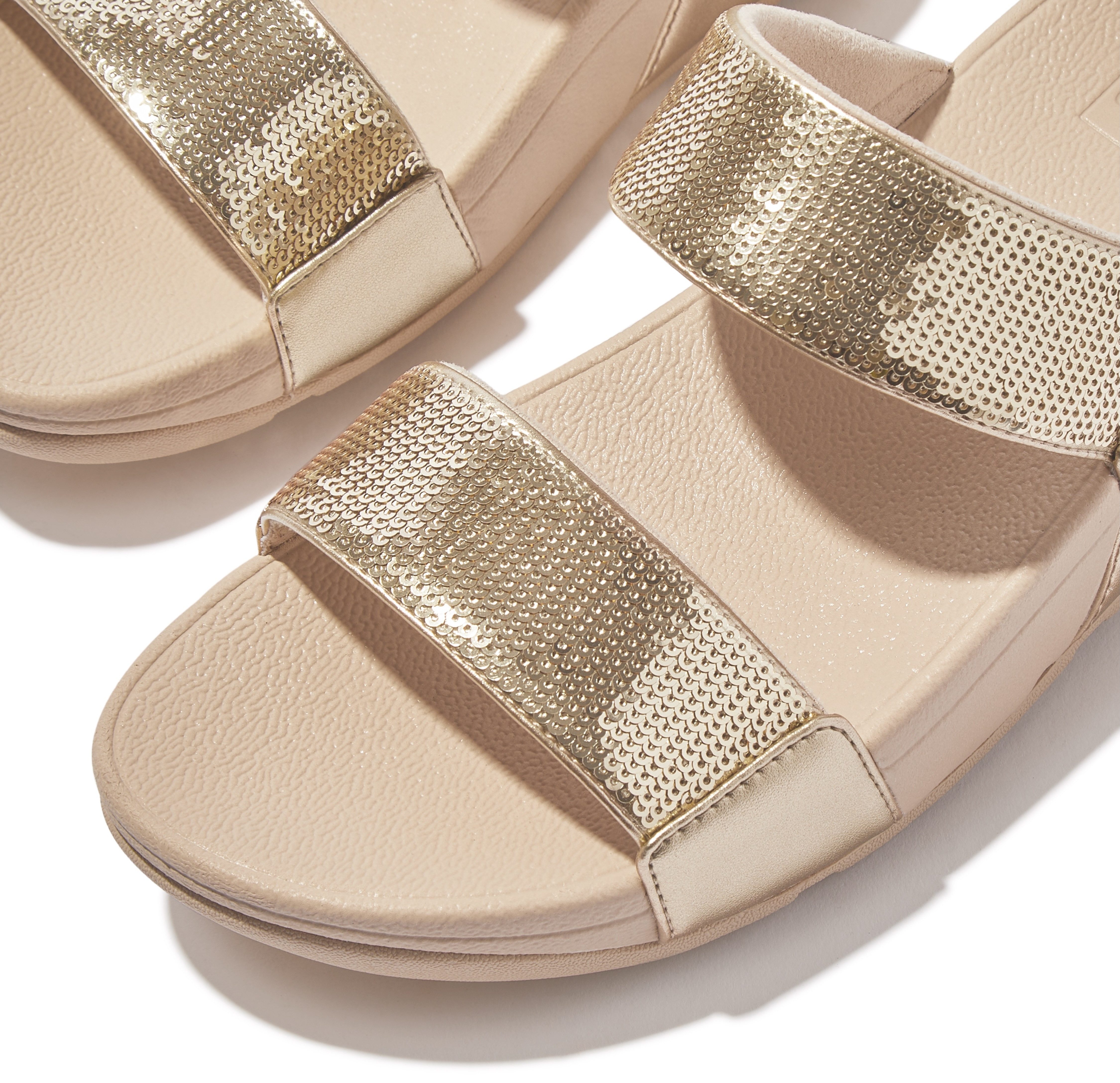 Fitflop Sleehakmuiltjes LULU , sleehak sandaal, zomerschoen in smalle vorm