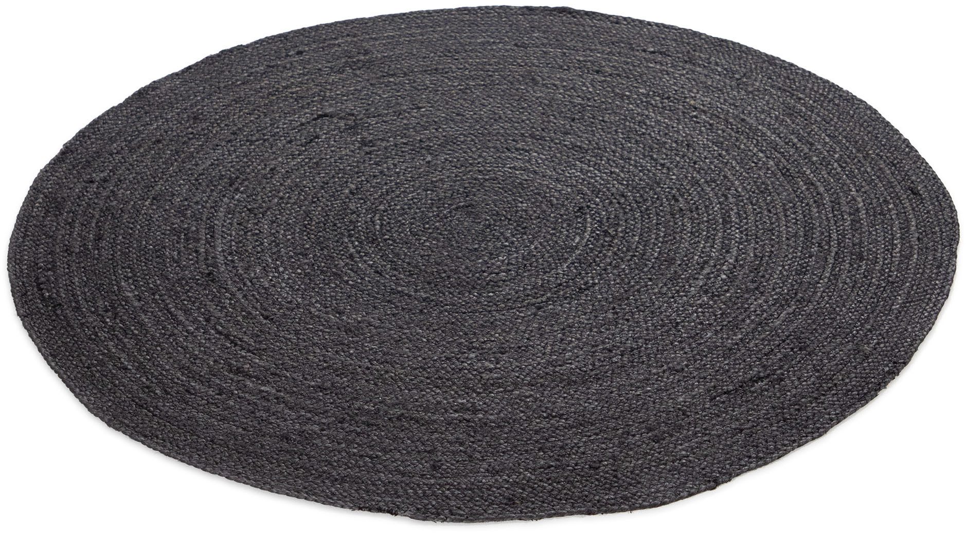 carpetfine Vloerkleed Nele jute-vloerkleed natuurmateriaal gevlochten tweezijdig te gebruiken kleed van 100% jute, in rond en ovaal, vele maten