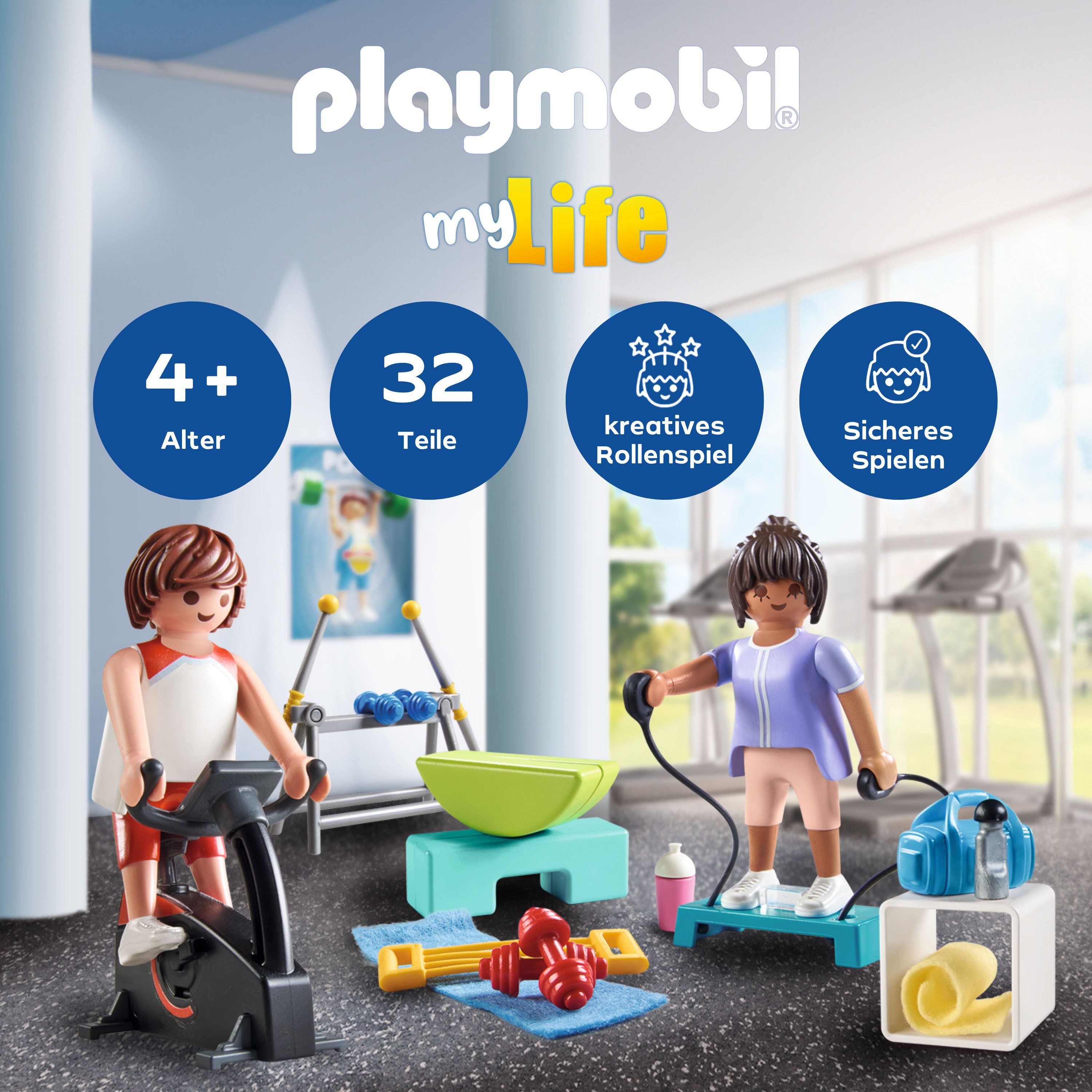 Playmobil® Constructie-speelset Fitnesstraining (71806), Playmobil My Life (32-delig)