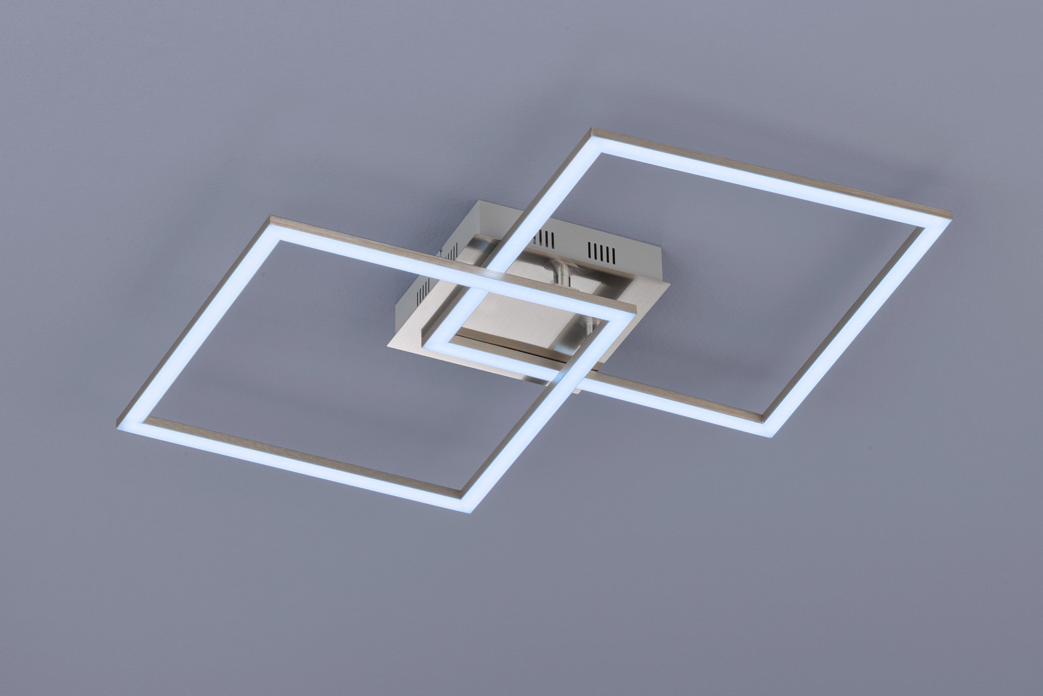 EGLO Led-plafondlamp Palmaves Plafondlamp wit, met afstandsbediening, nachtlicht, dimbaar, lamp (1 stuk)