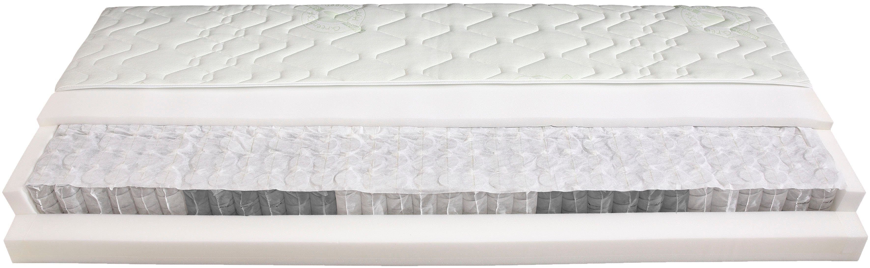 Malie Pocketveringsmatras Polair matras 90x200 cm, 140x200 cm & andere afmetingen hoogte 19 cm pocketvering matrassen maat 80 cm x 200 cm x 19 cm
