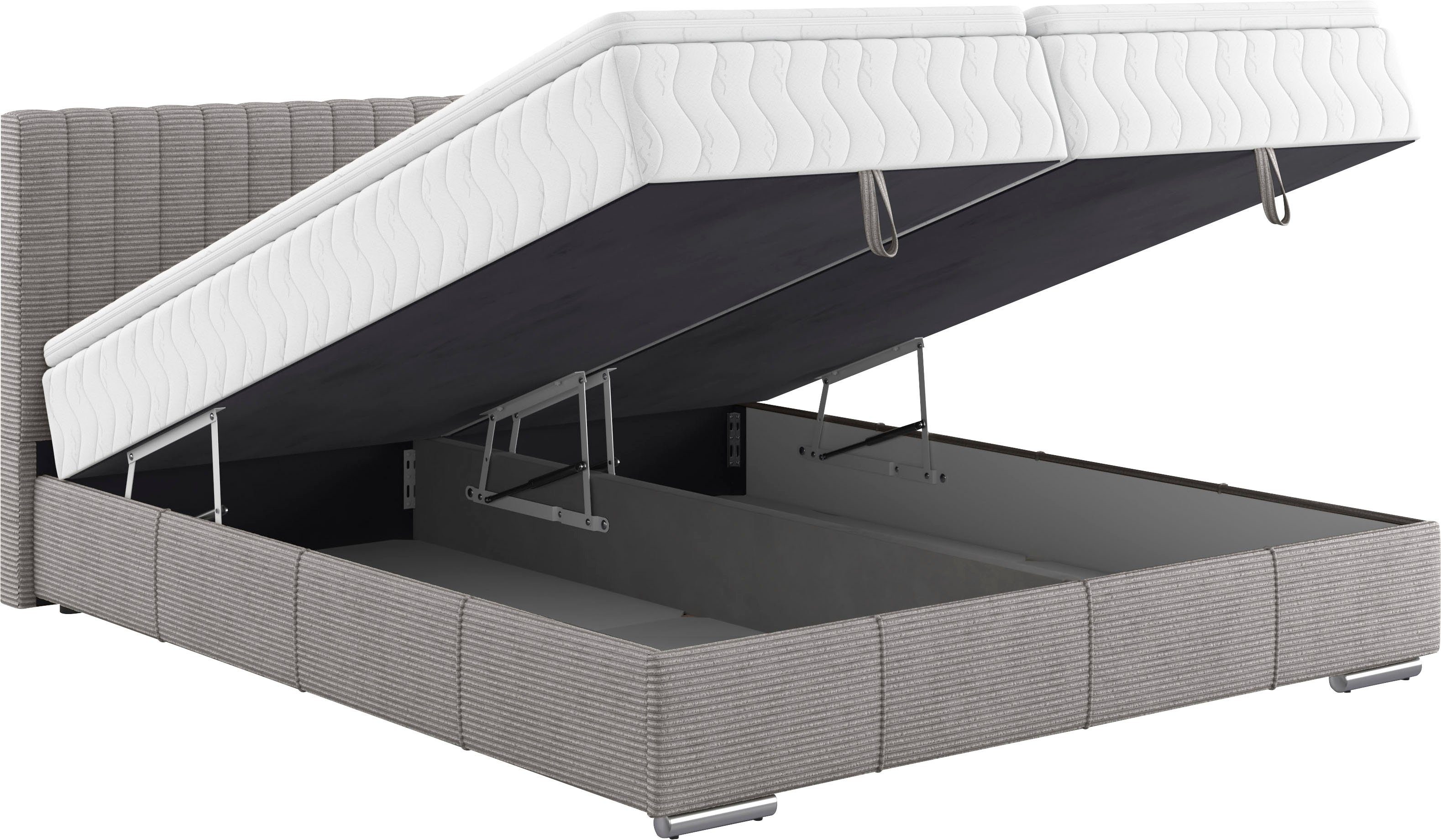 INOSIGN Boxspring Thor met bedbodem, incl. matras, topverkoper Topmatras en sierkussen, in verschillende hardheden beschikbaar