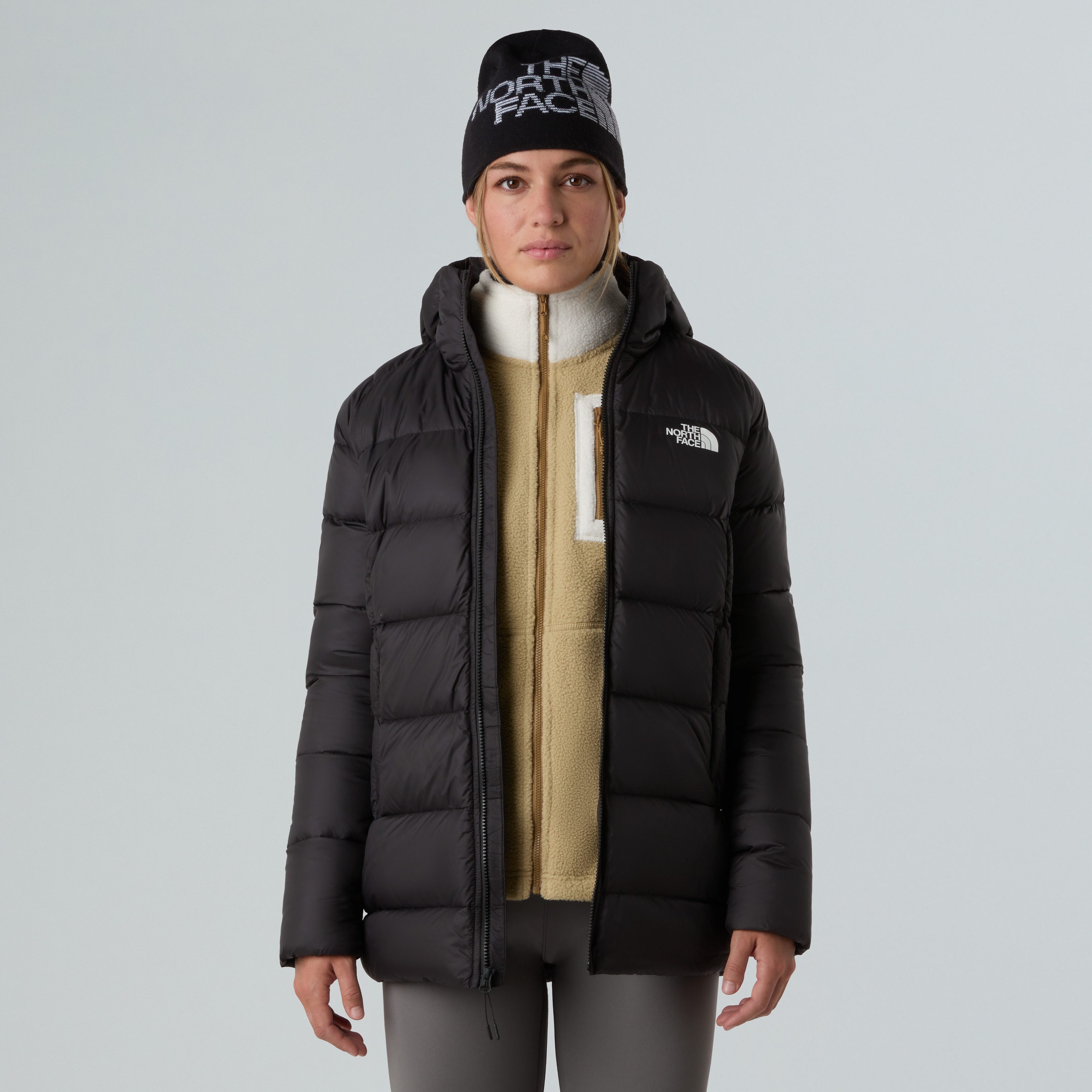 The North Face Donsjas W HYALITE DOWN PARKA Donzen vulling, lang gesneden, warm (1-delig)