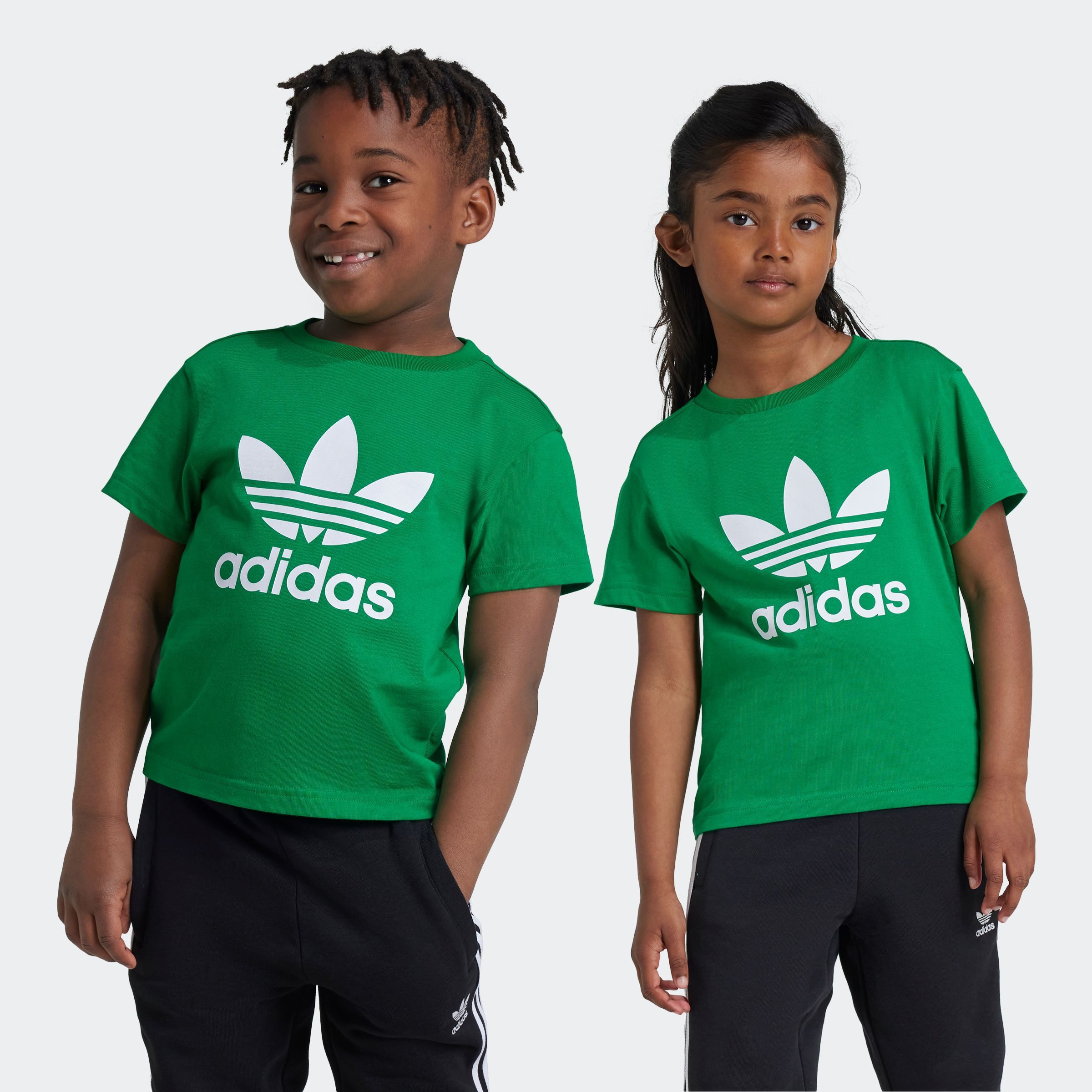 adidas Originals T-shirt TREFOIL TEE jongens t-shirts maat 104 groen
