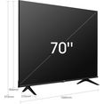 hisense led-tv 70a6fg, 177,8 cm - 70 ", 4k ultra hd, smart tv zwart