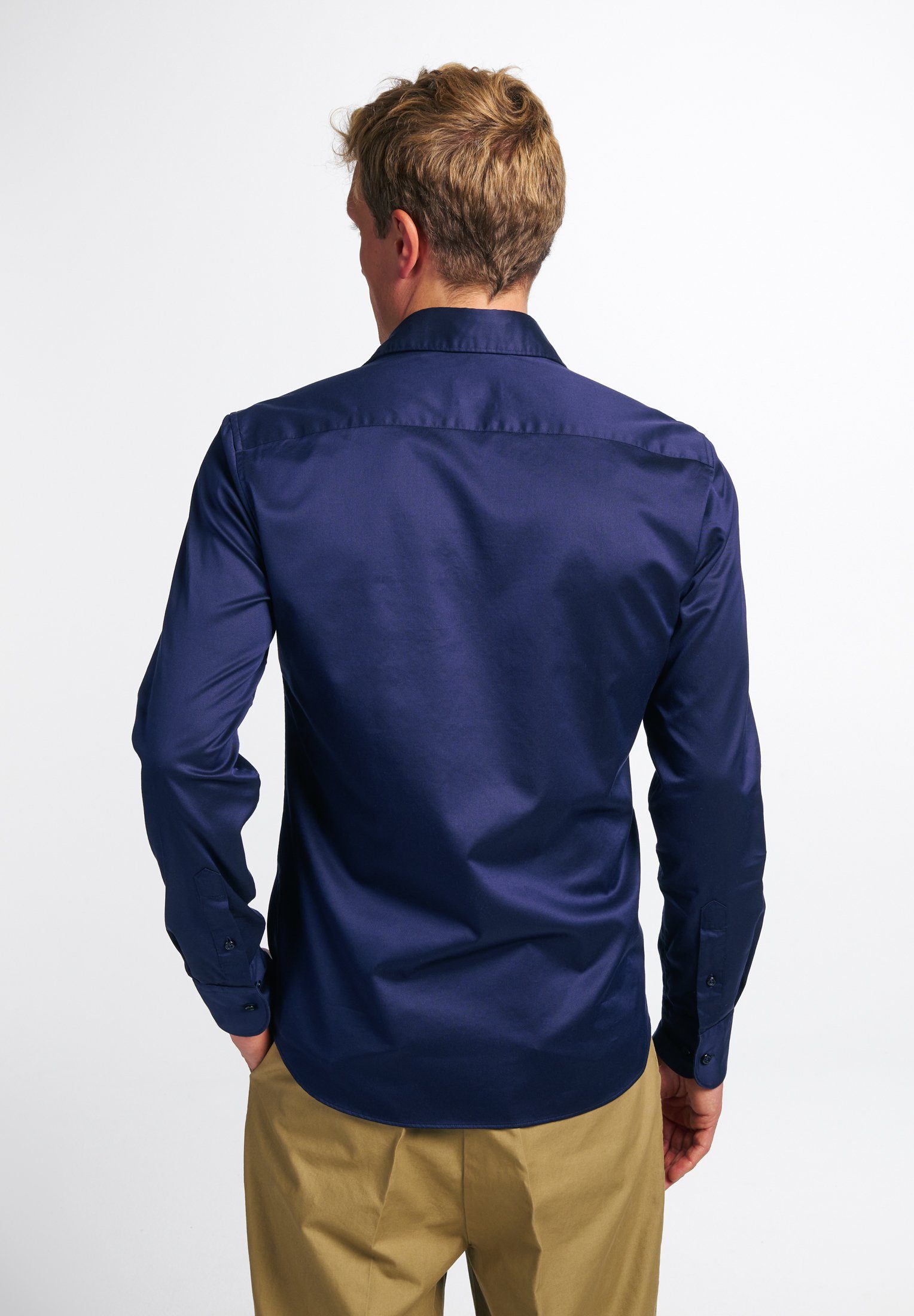 Eterna Overhemd met lange mouwen Slim fit EASY IRON (gemakkelijk te strijken)
