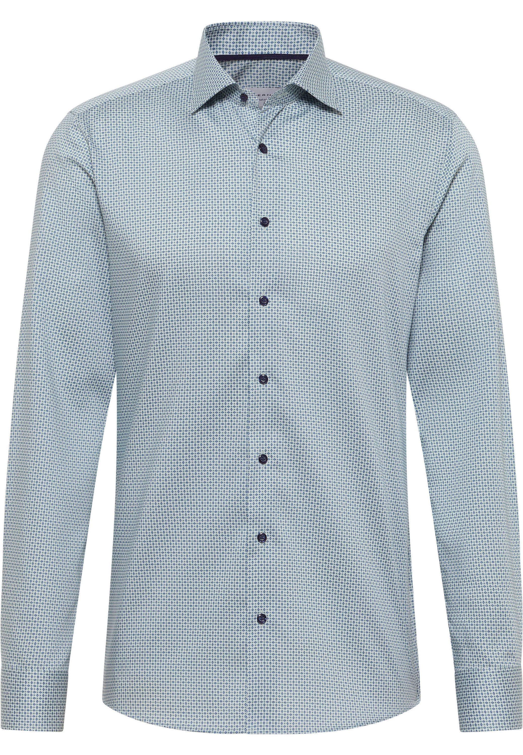 Eterna Overhemd met lange mouwen Slim fit NON IRON (strijkvrij)