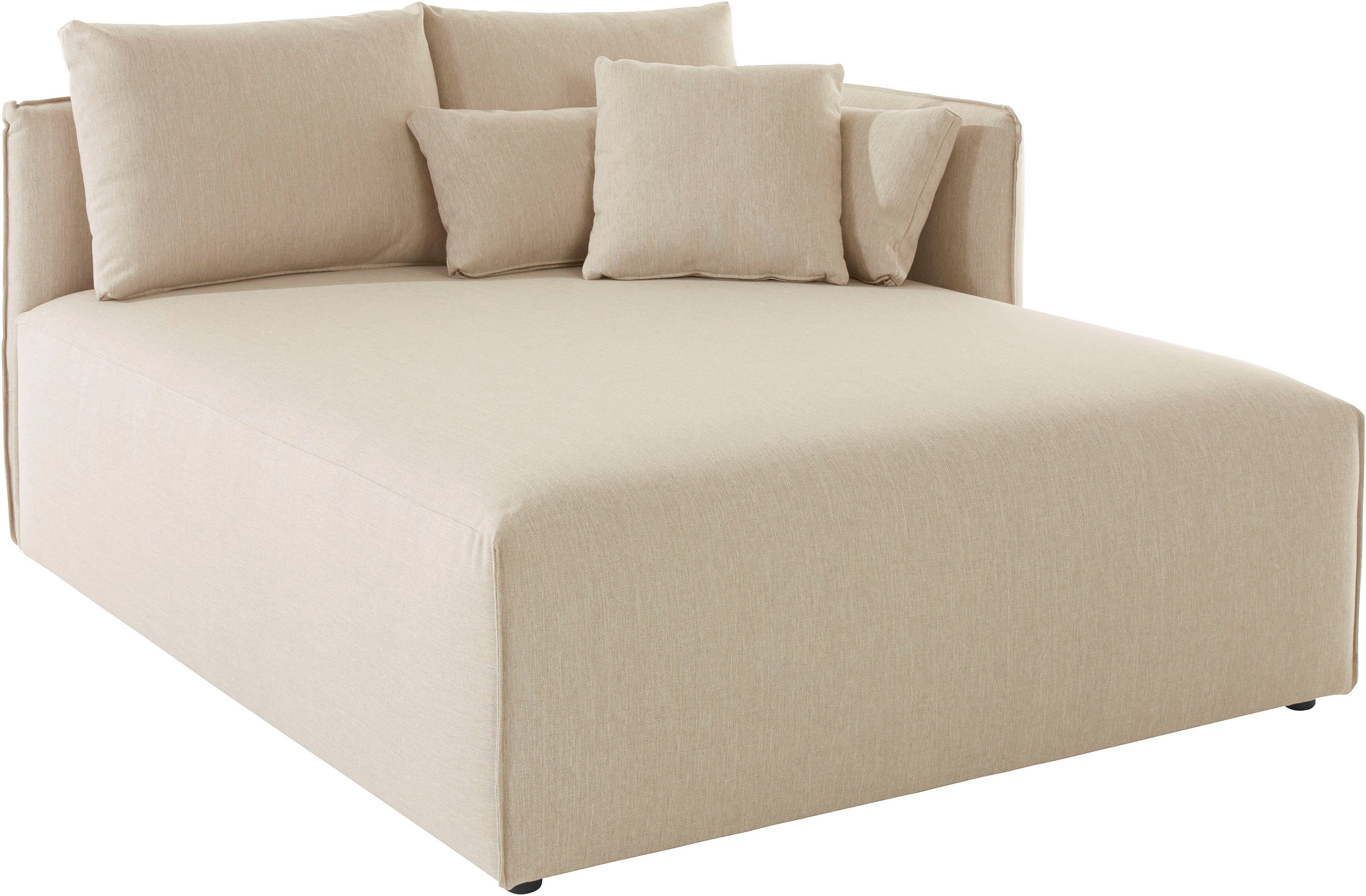 andas Ottomane Nöre Lounge-module - om zelf samen te stellen, breedte 138 cm, diepte 168 cm