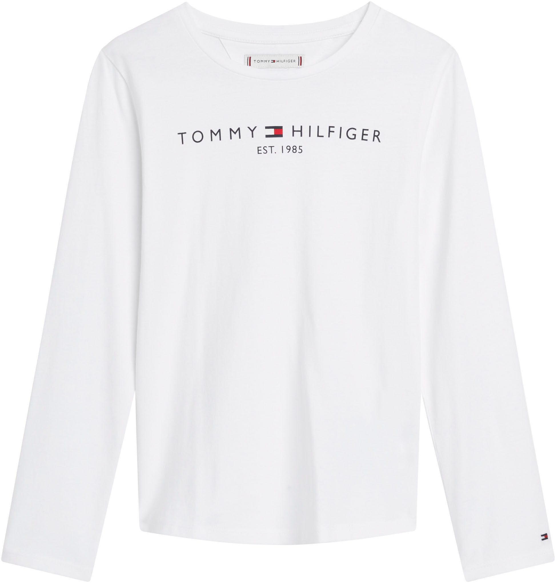 Tommy Hilfiger Shirt met lange mouwen ESSENTIAL TEE L/S met tommy hilfiger-logo-opschrift