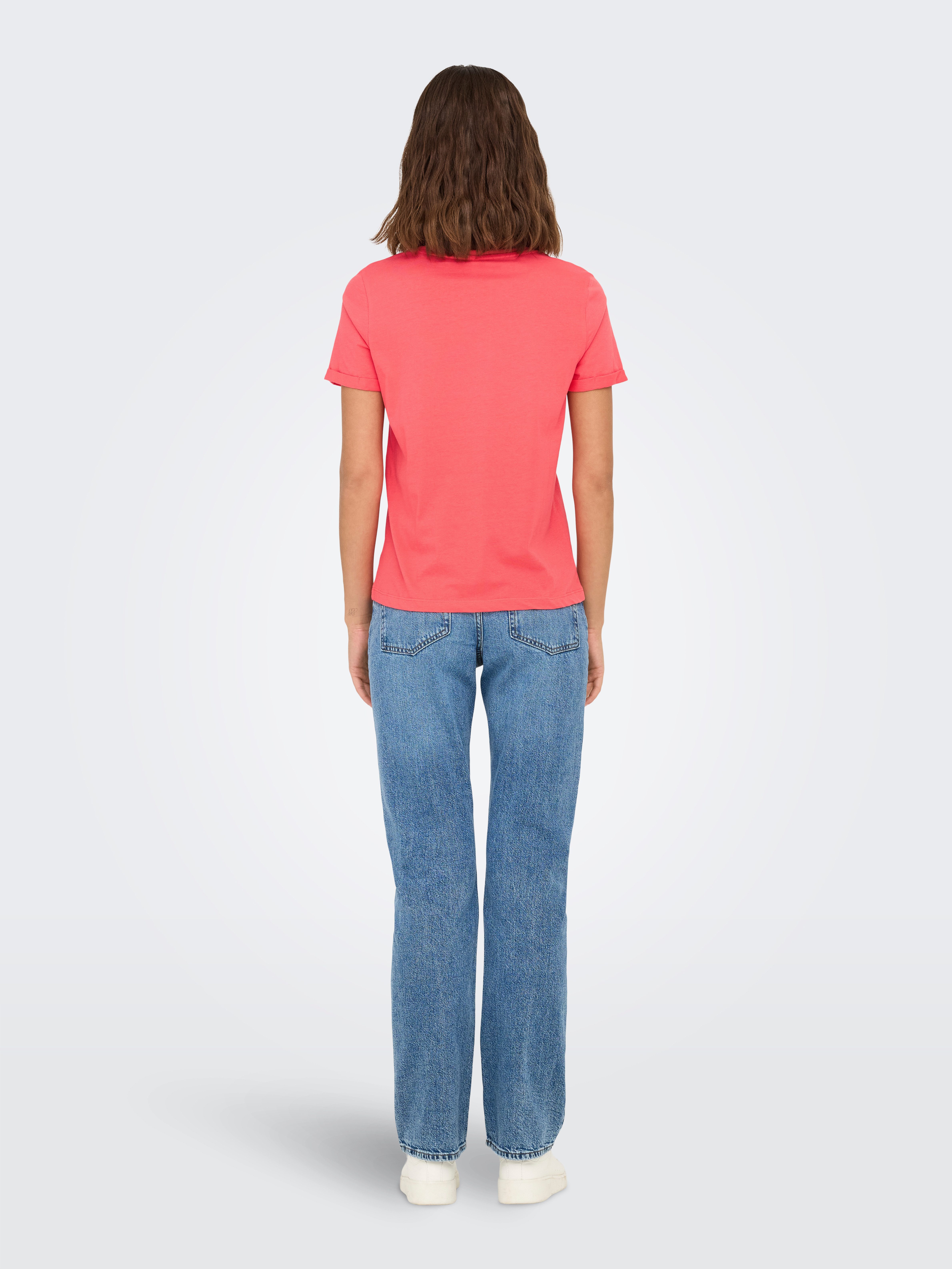 Only Shirt met korte mouwen ONLGITTE LIFE REG S/S TOP BOX CS JRS