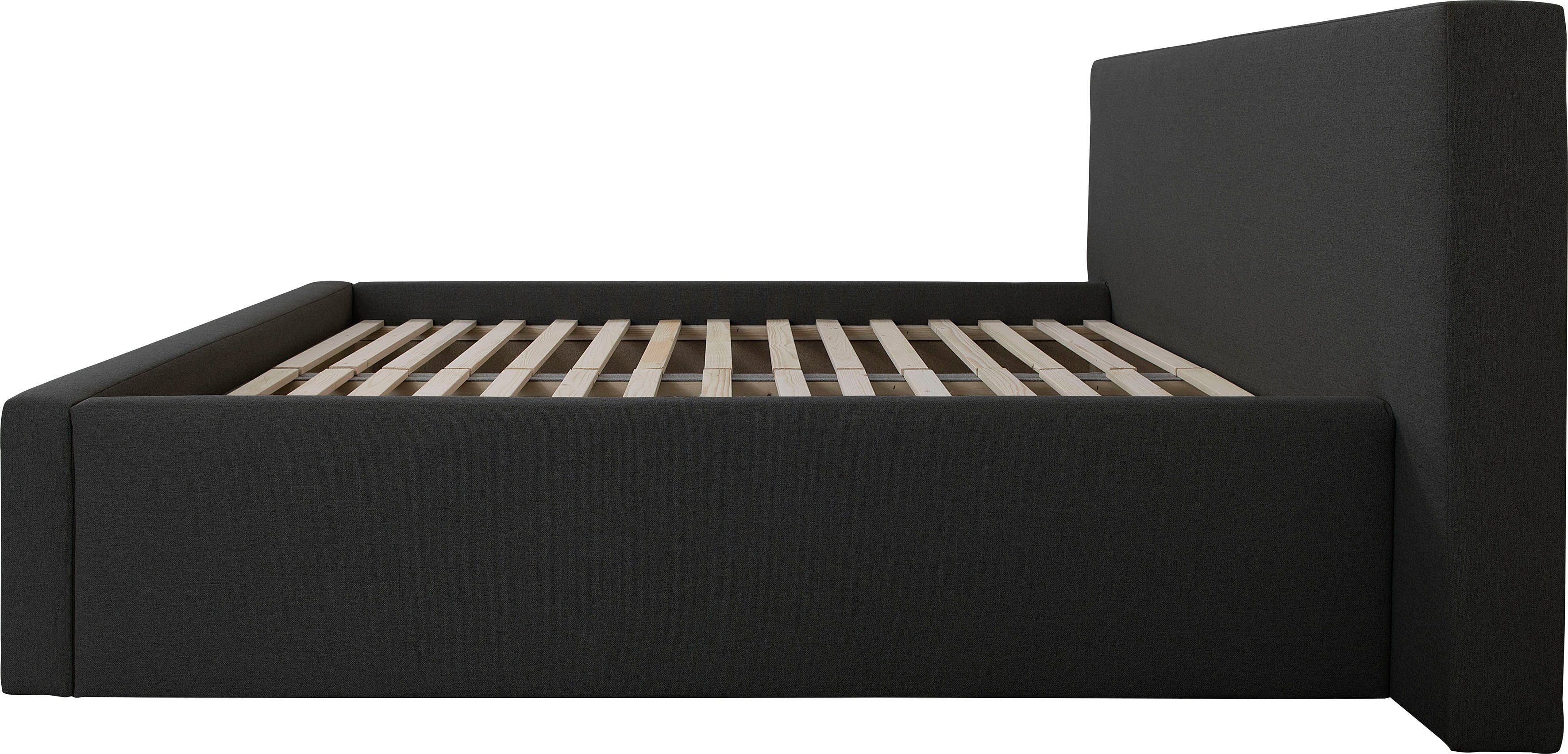 INOSIGN Gestoffeerd bed DALINA rechtlijnig hoofdbord, in 5 breedten, ook in 220 cm lengte