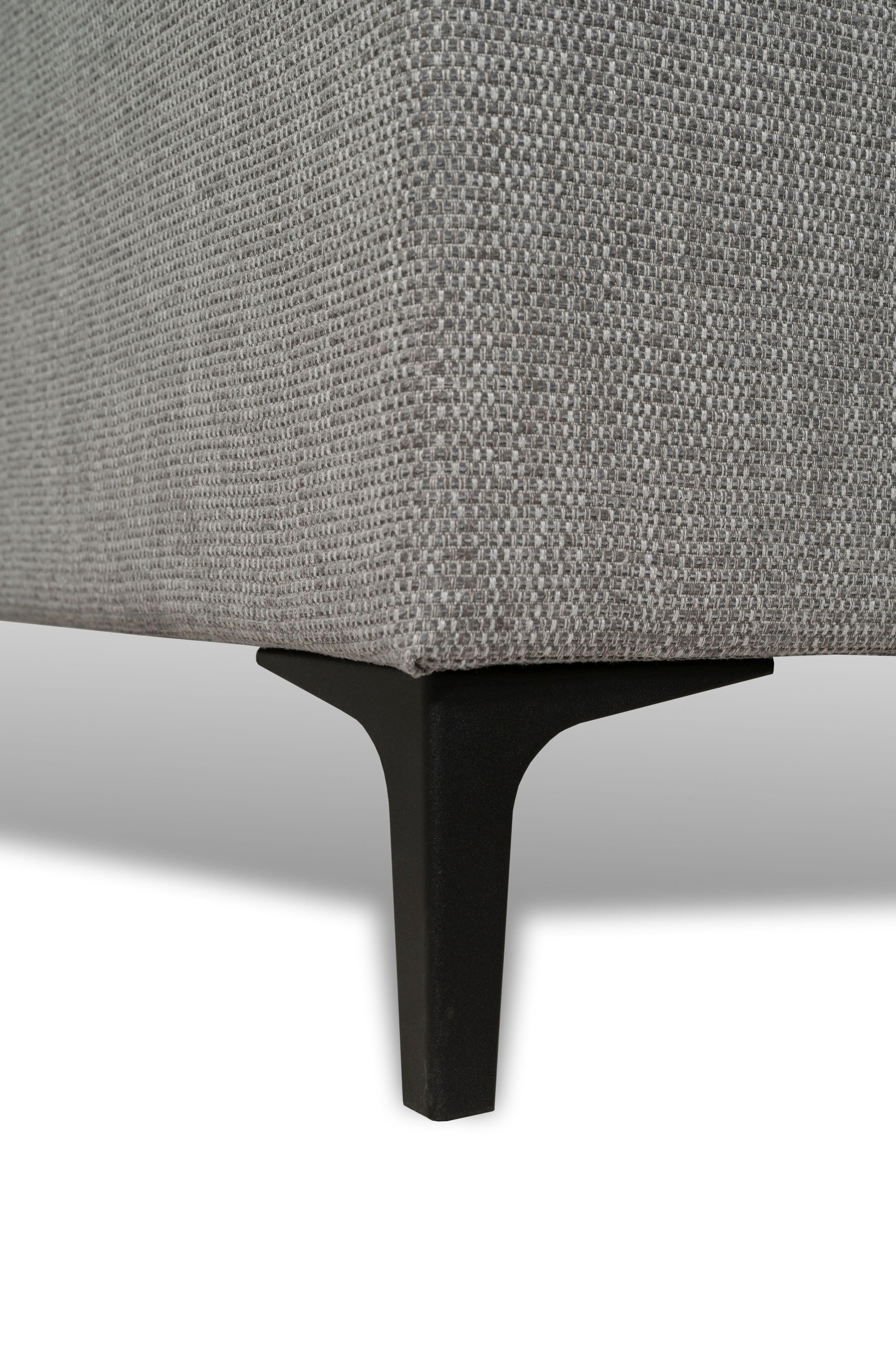 Places of Style 3-zitsbank 3-zits bank Oland, structuur, platweefsel, luxe microvezel, bouclé