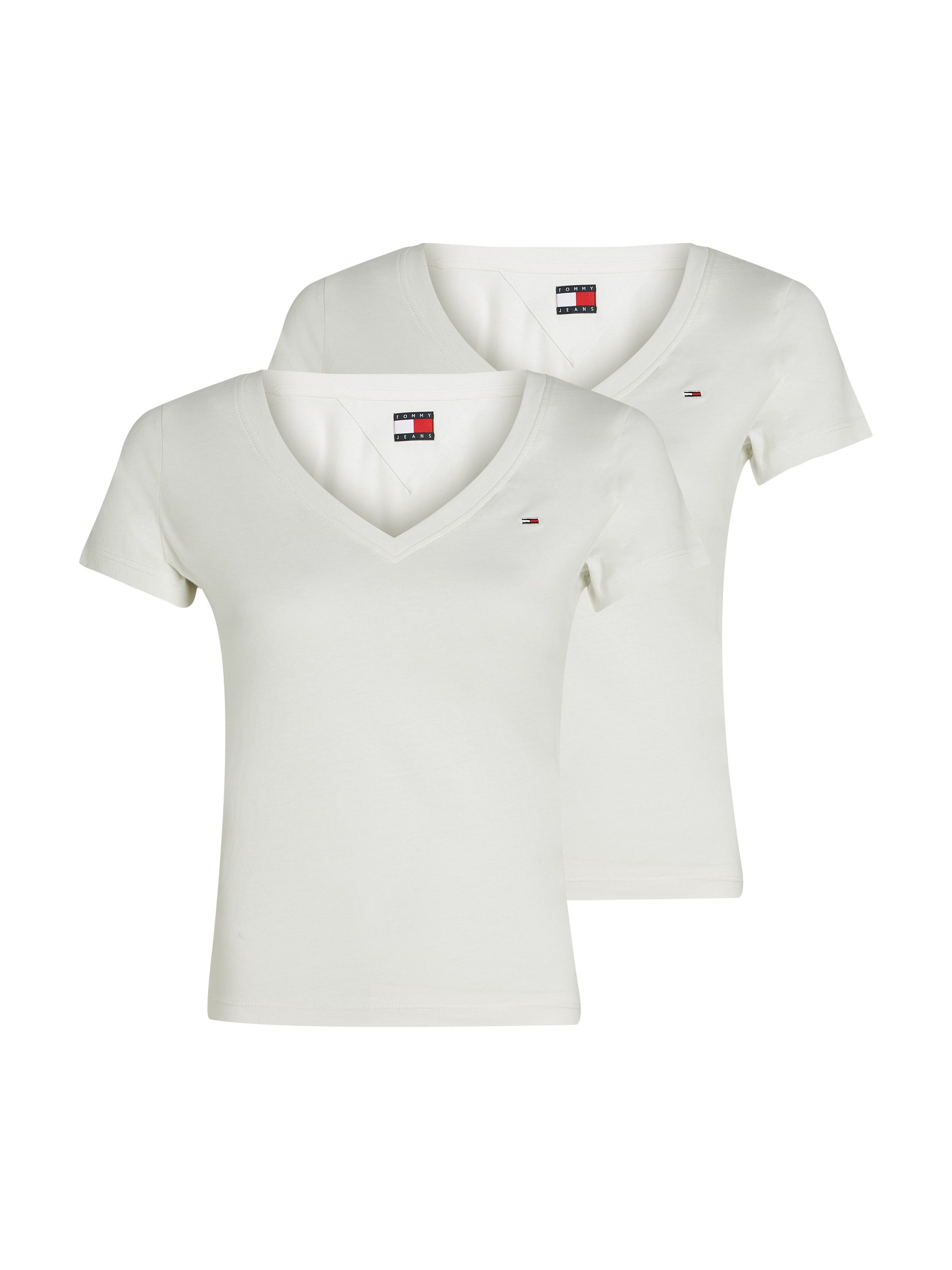 TOMMY JEANS T-shirt TJW 2PACK V-NECK TEE (set, 2-delig, 2 stuks)