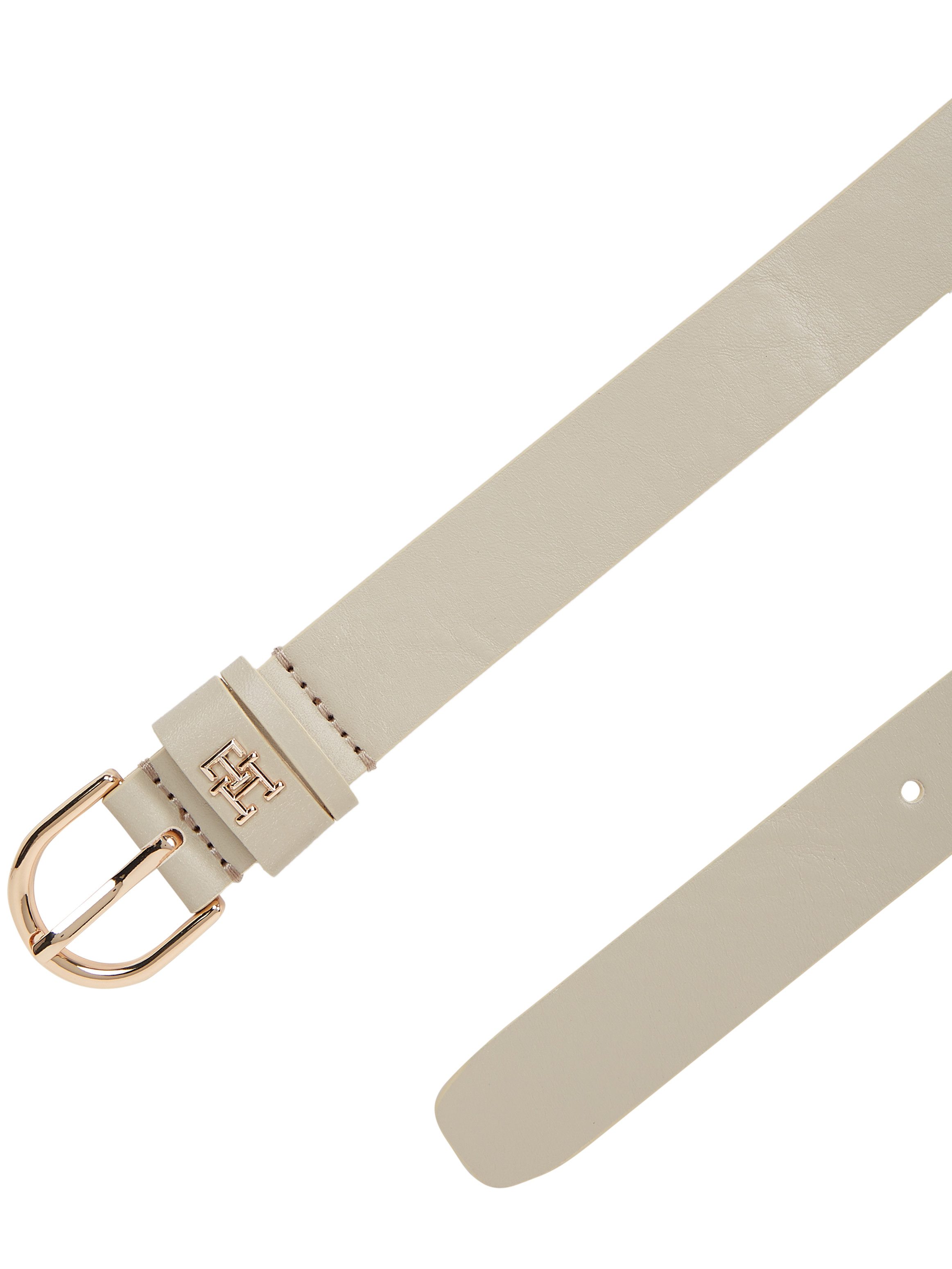 Tommy Hilfiger Leren riem ESSENTIAL EFFORTLESS 2.5 Logo-embleem zachte haptiek ovale eenvoudige pin sluiting