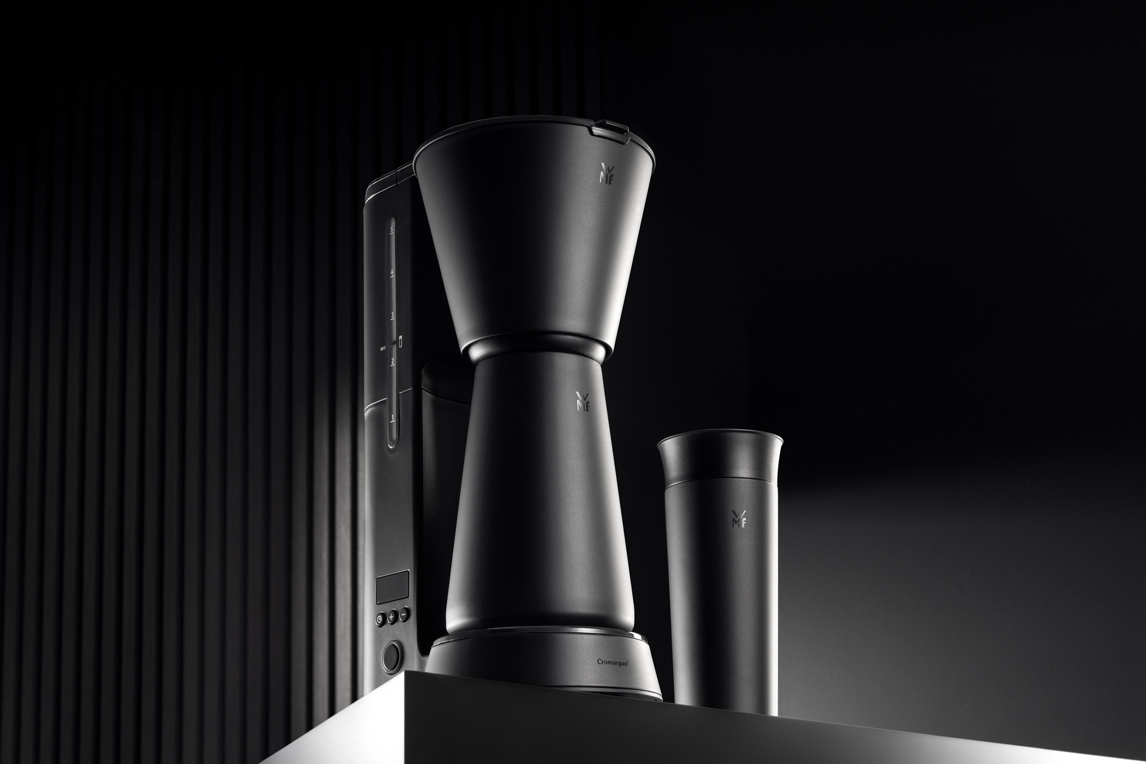 WMF Filterkoffieapparaat KÜCHENminis®, Aroma Thermo to go Deep Black